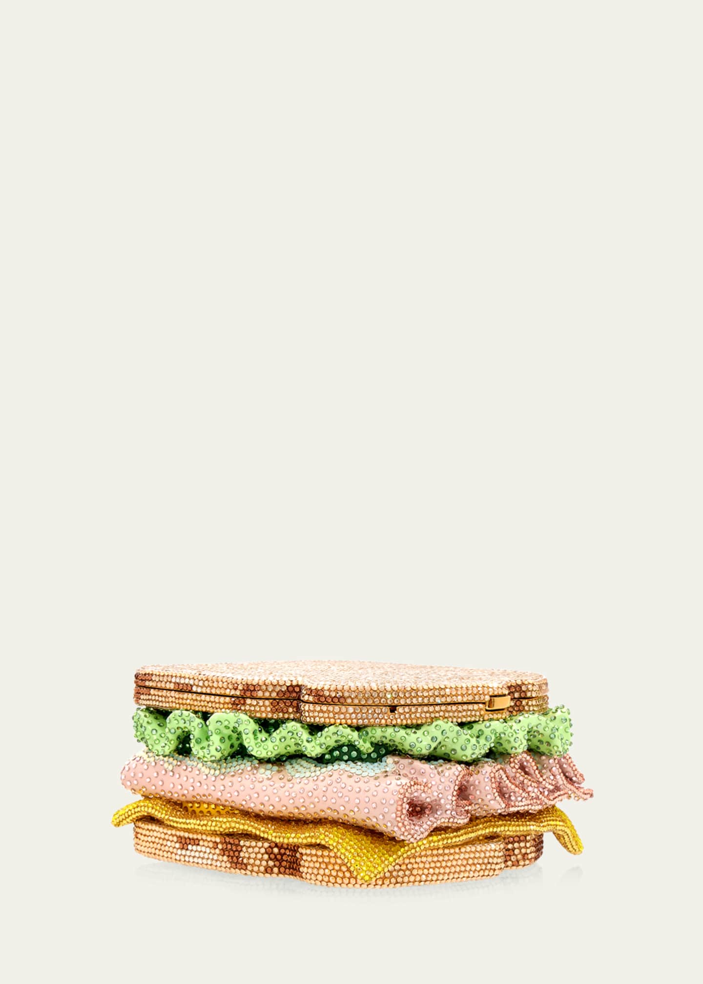 Judith Leiber Couture Lightly Toasted Crystal Sandwich Minaudiere Image 2 of 3