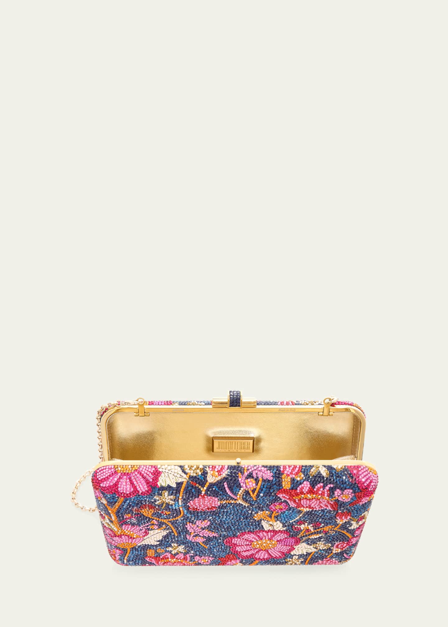 Judith Leiber Couture Brocade Crystal Slim Clutch Bag Image 2 of 2