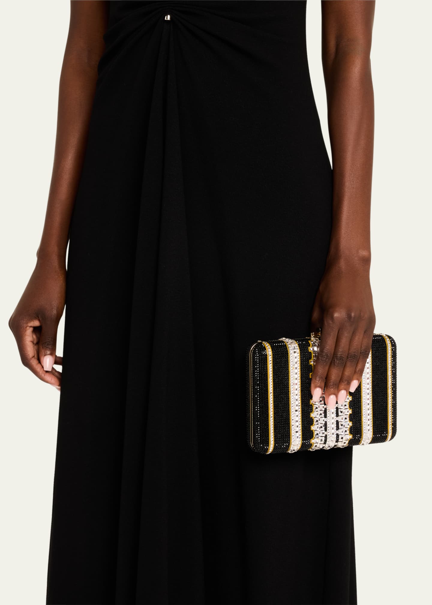 Judith Leiber Couture Lattice Crystal Slim Clutch Bag Image 2 of 5