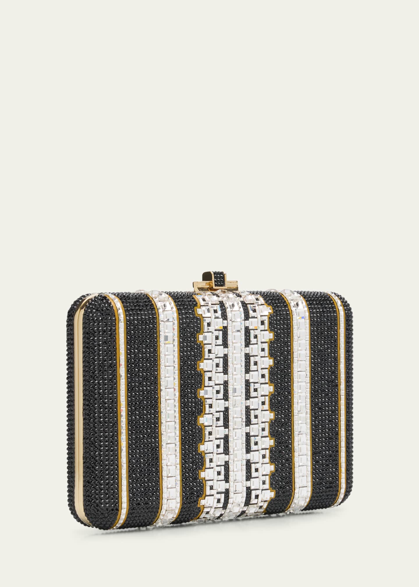 Judith Leiber Couture Lattice Crystal Slim Clutch Bag Image 3 of 5