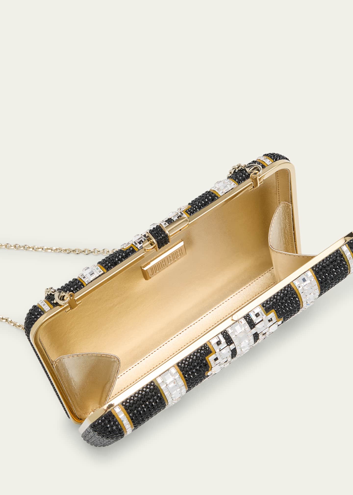 Judith Leiber Couture Lattice Crystal Slim Clutch Bag Image 4 of 5