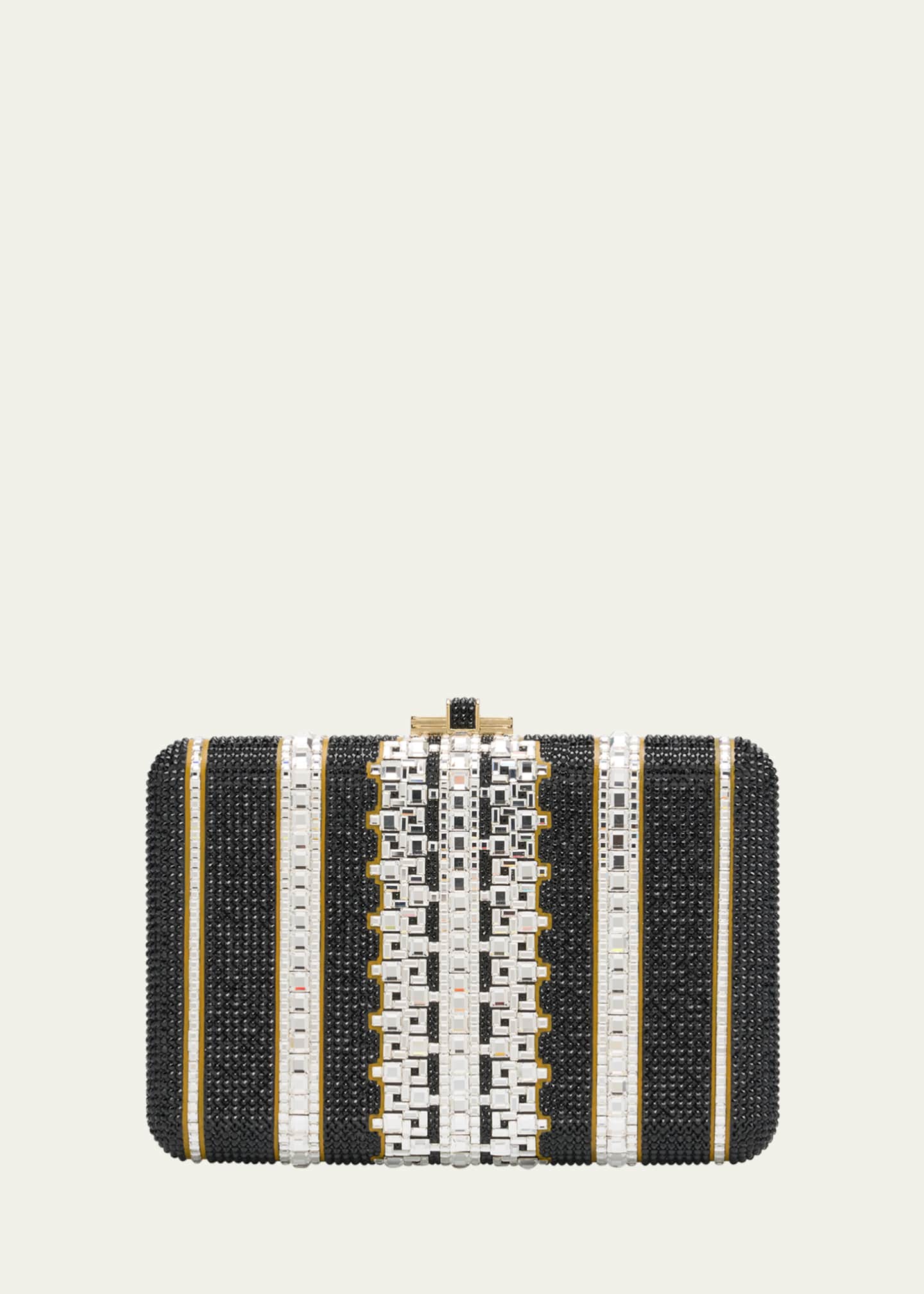 Judith Leiber Couture Lattice Crystal Slim Clutch Bag Image 1 of 5