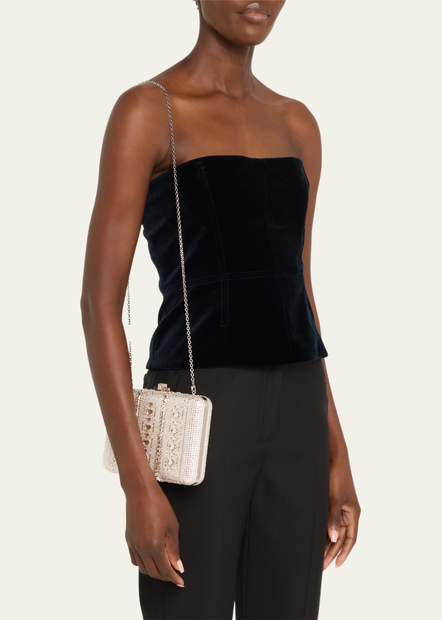 Judith Leiber Couture Radiant Jewel Crystal Slim Clutch Bag Image 2 of 6