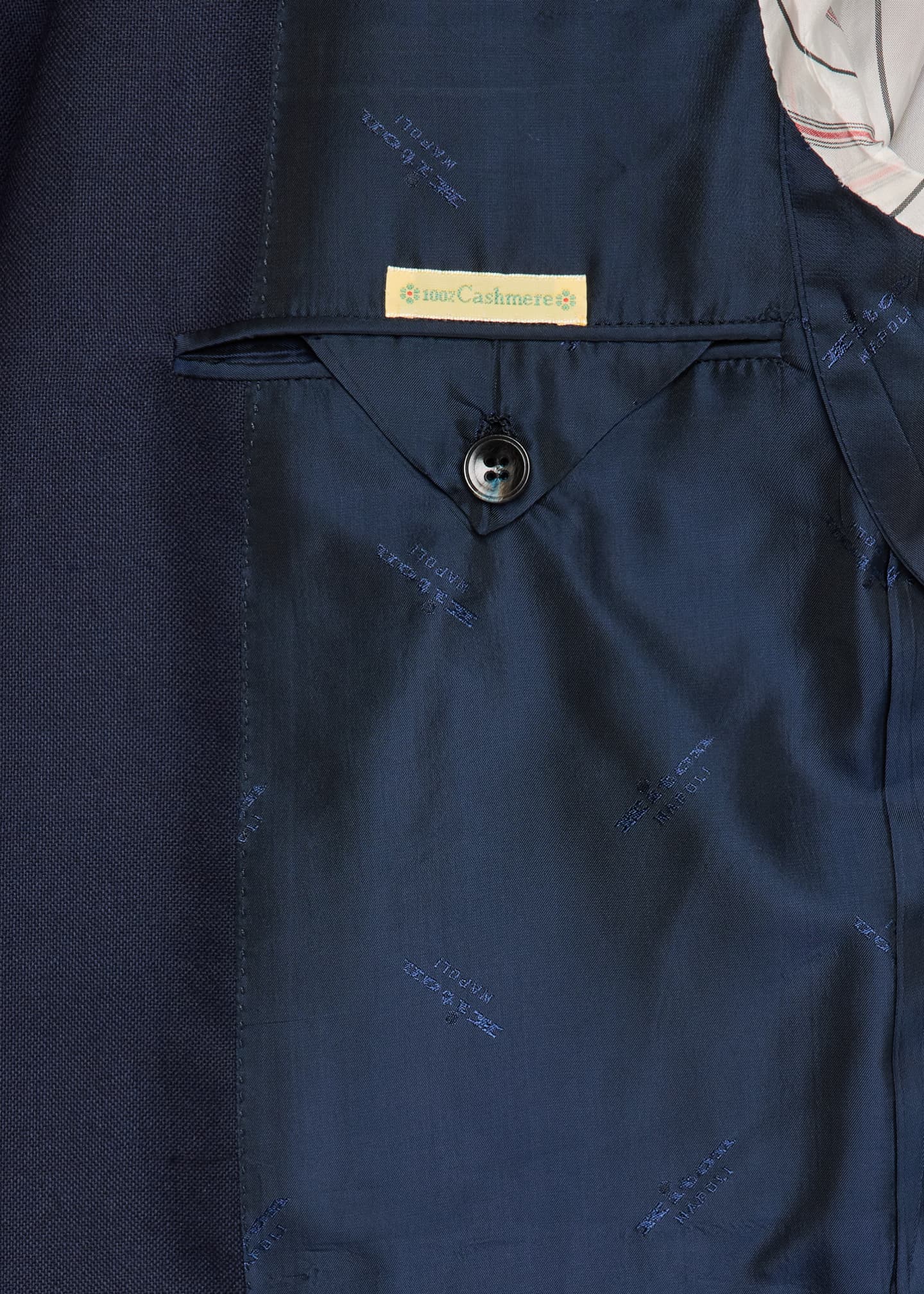 Kiton Men's Solid Cashmere Blazer Image 6 of 8