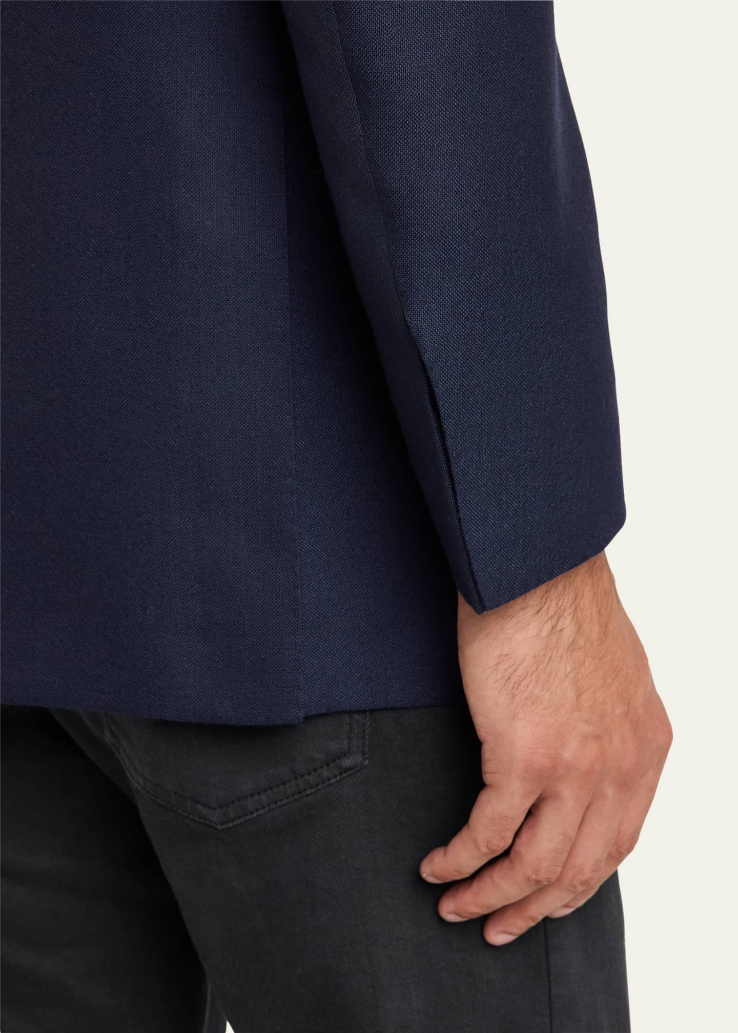Kiton Men's Solid Cashmere Blazer Image 8 of 8