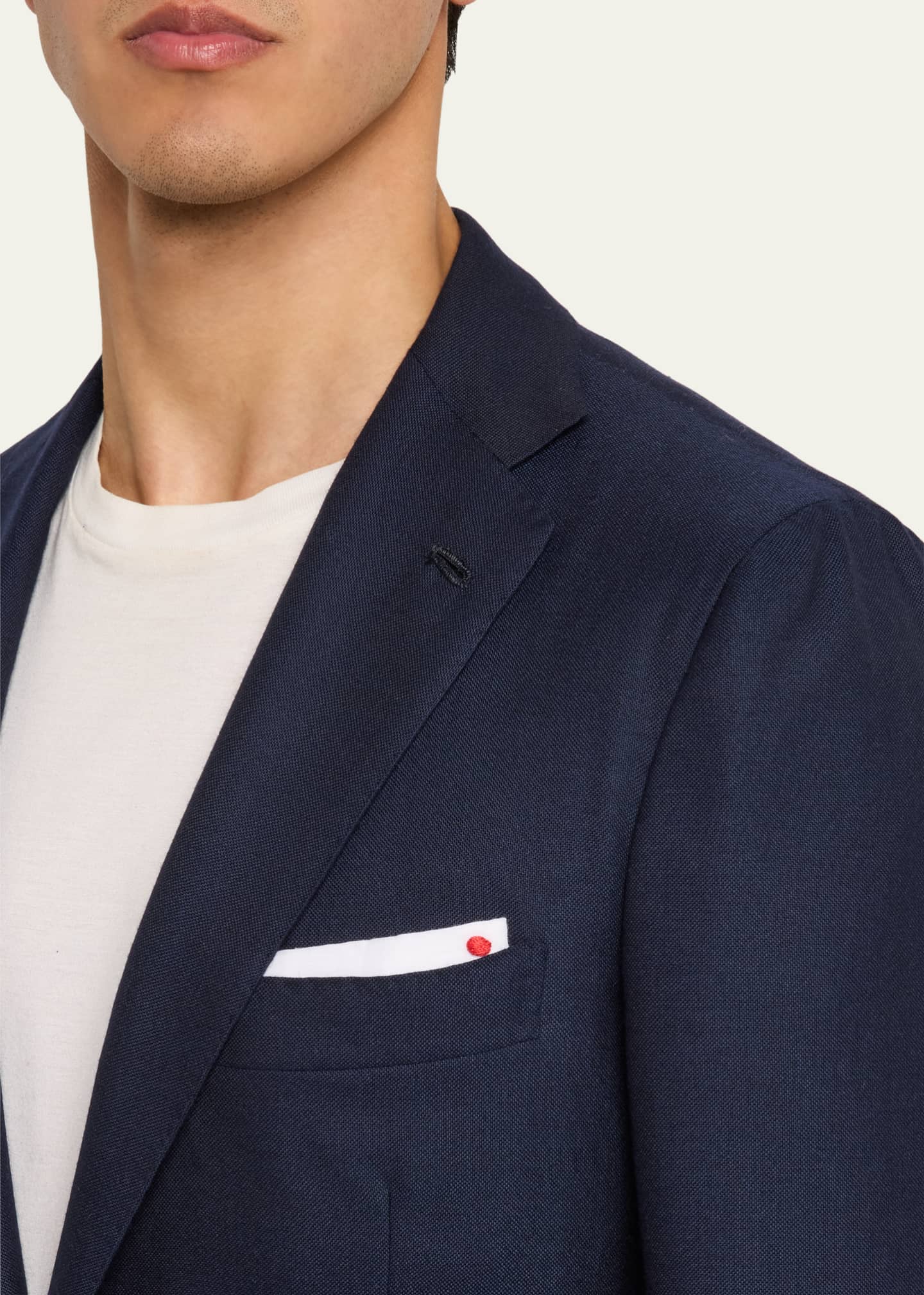 Kiton Men's Solid Cashmere Blazer Image 5 of 8