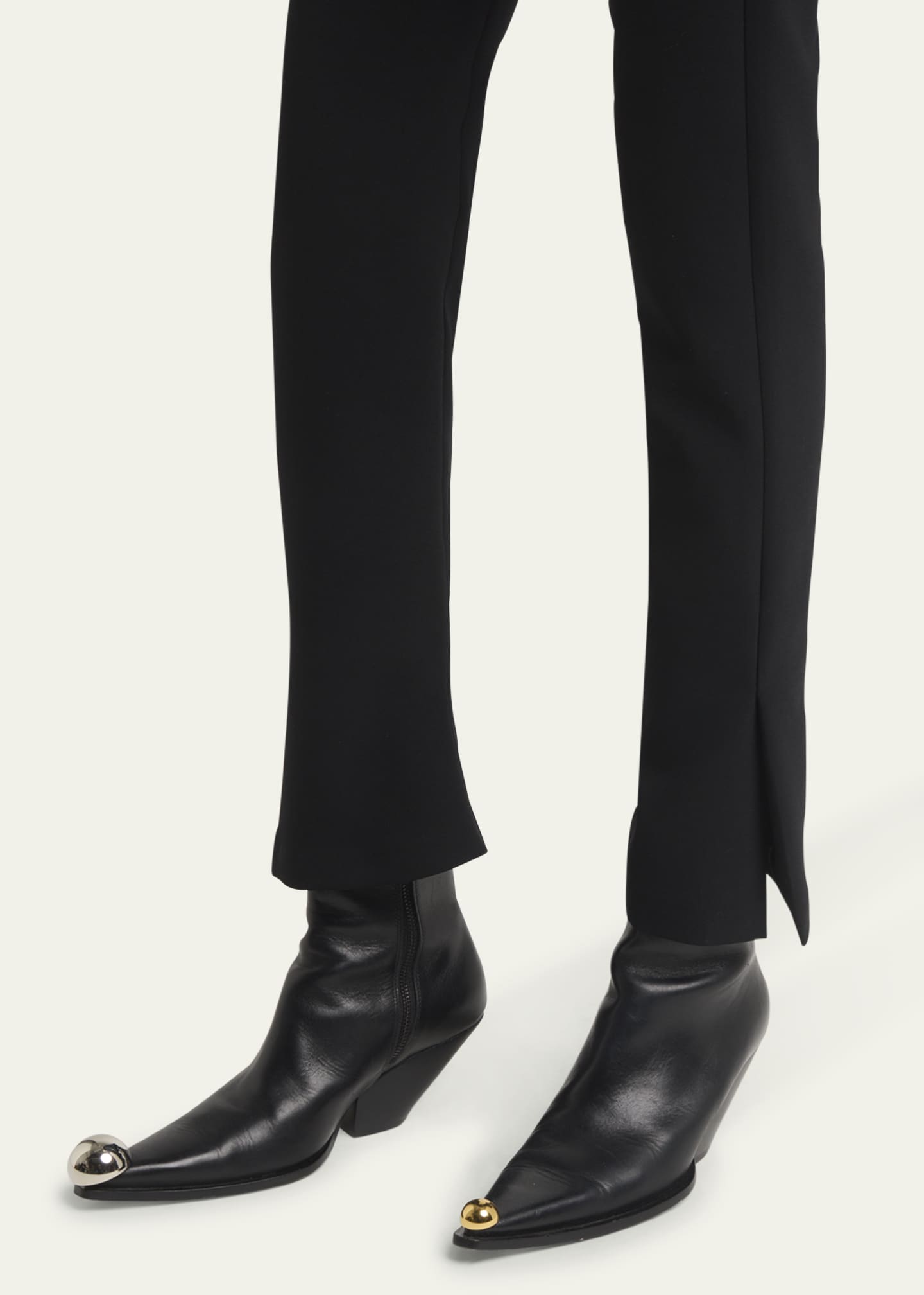A.W.A.K.E. MODE Slit-Hem Slim Basque Trousers Image 5 of 5