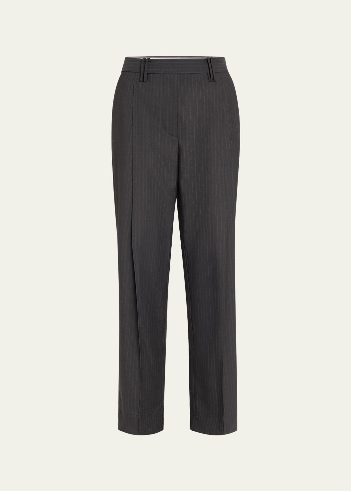 Ganni Stripe Relaxed Suiting Pants - Bergdorf Goodman