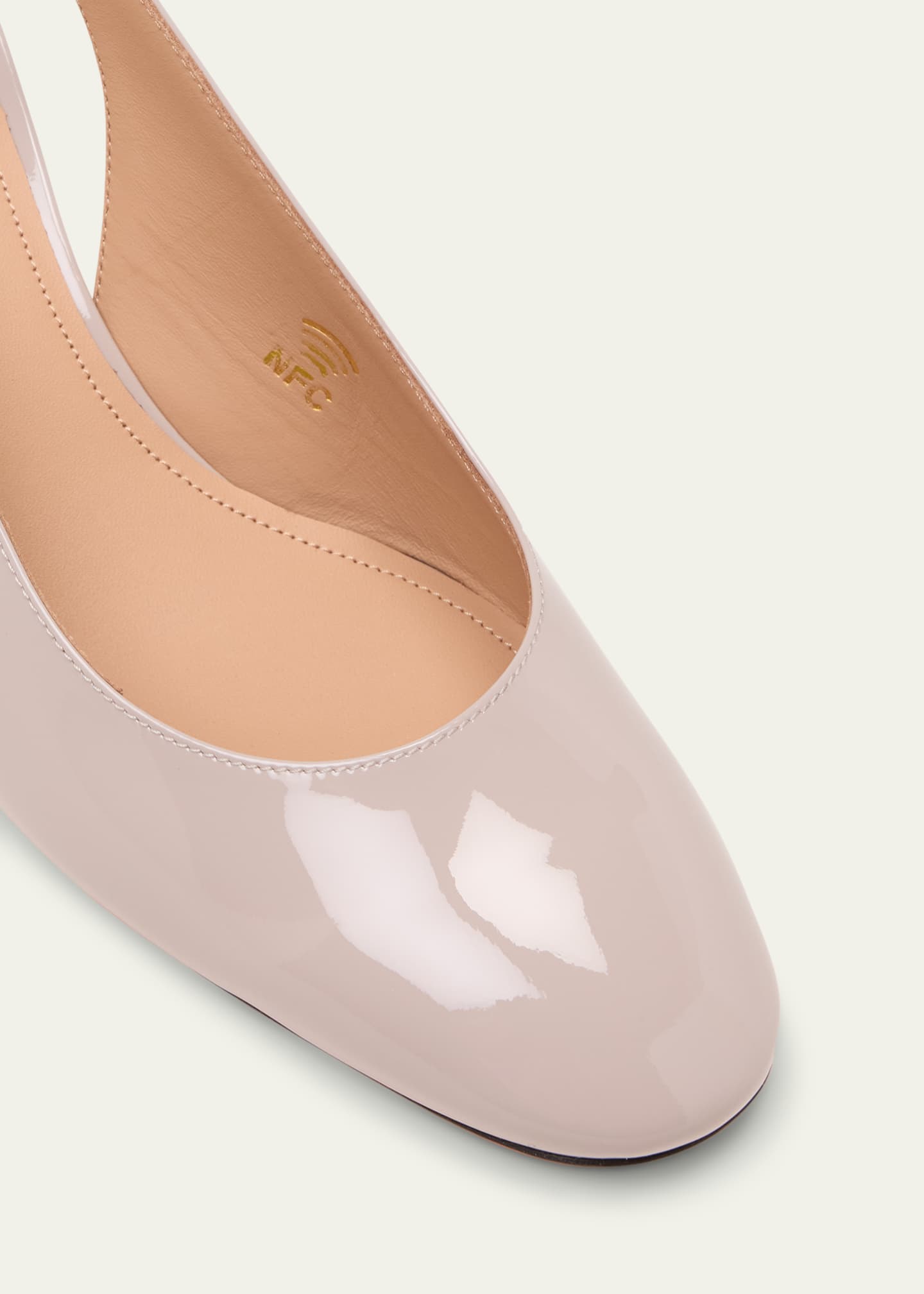Santoni Patent Leather Slingback Pumps - Bergdorf Goodman