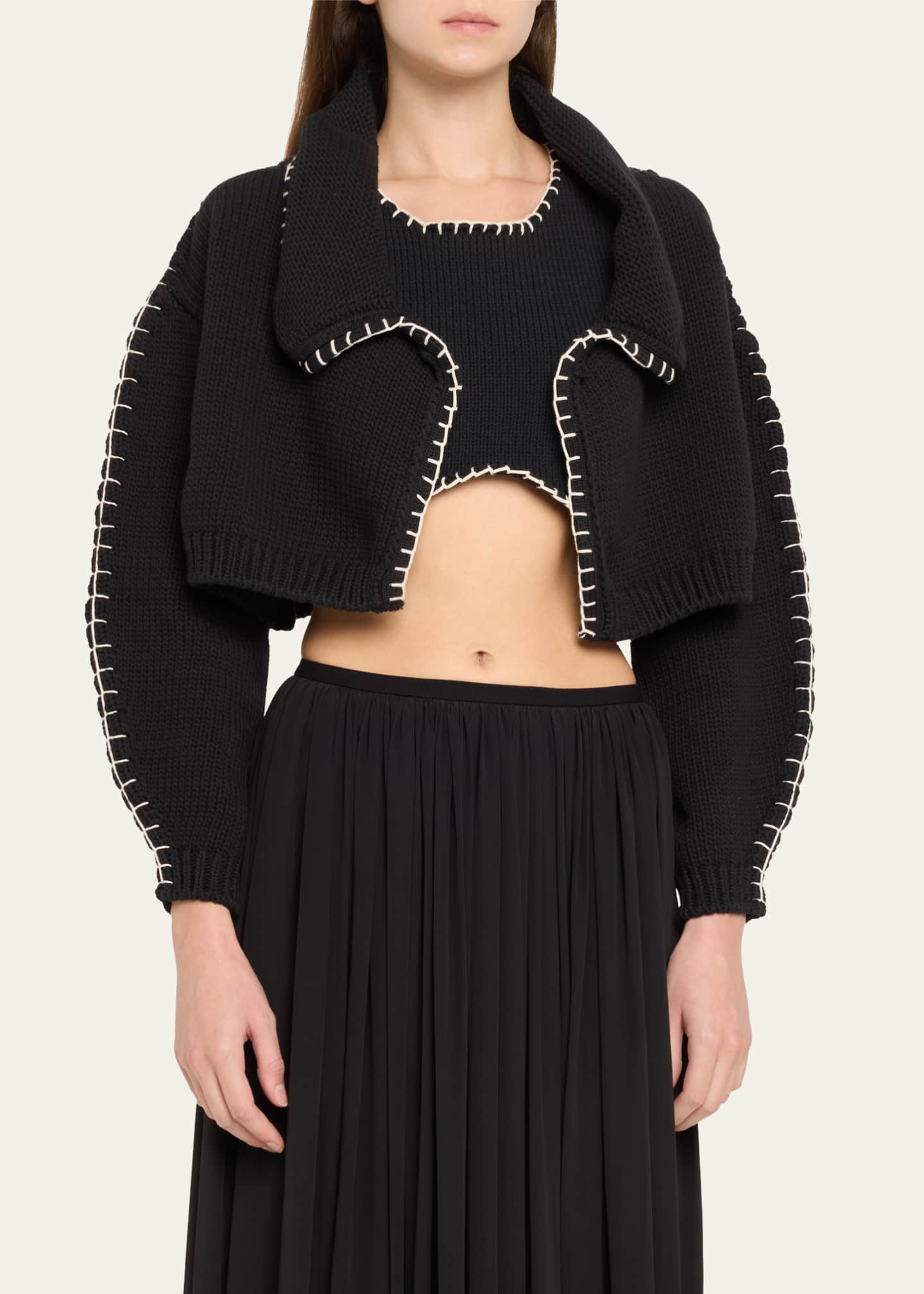 Aisling Camps Blanket Stitch Knit Bolero Image 4 of 5