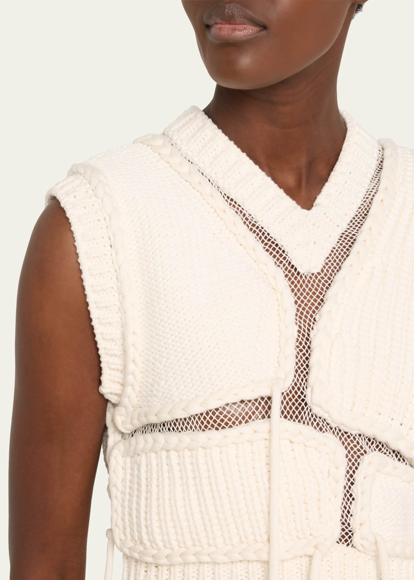 Aisling Camps Tortoise Mesh Cropped Vest Image 5 of 5