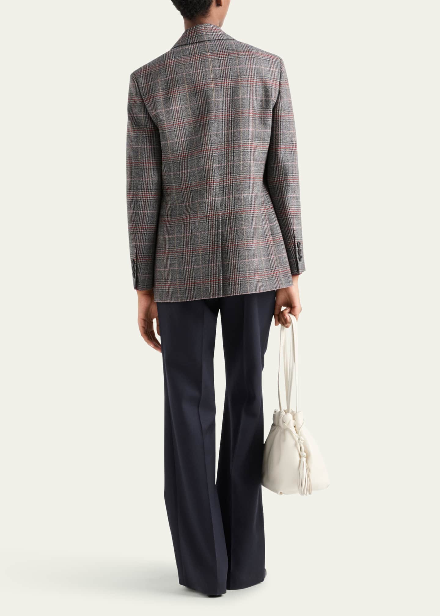 Prada Prince of Wales Wool Blazer Image 3 of 5