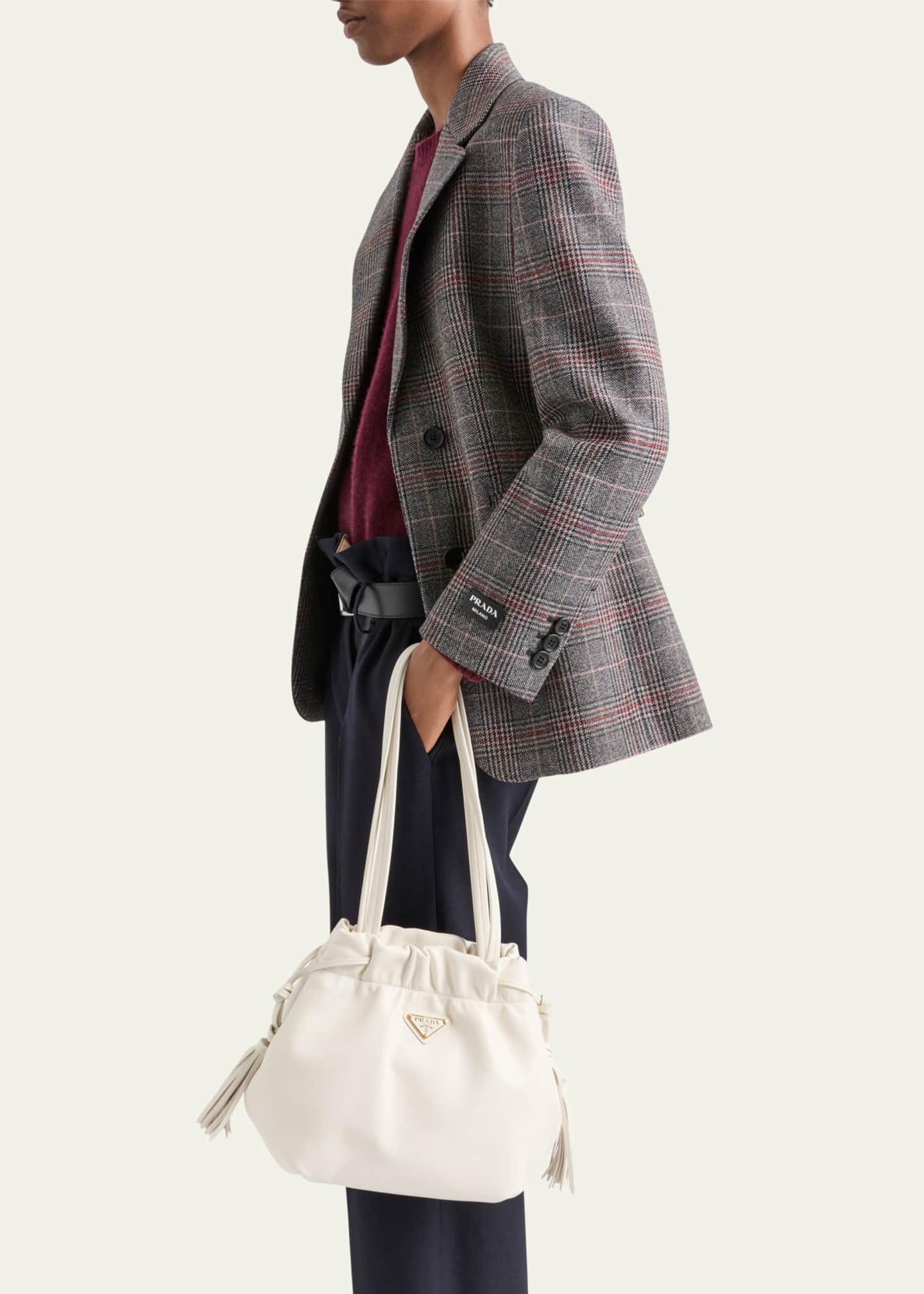 Prada Prince of Wales Wool Blazer Image 4 of 5