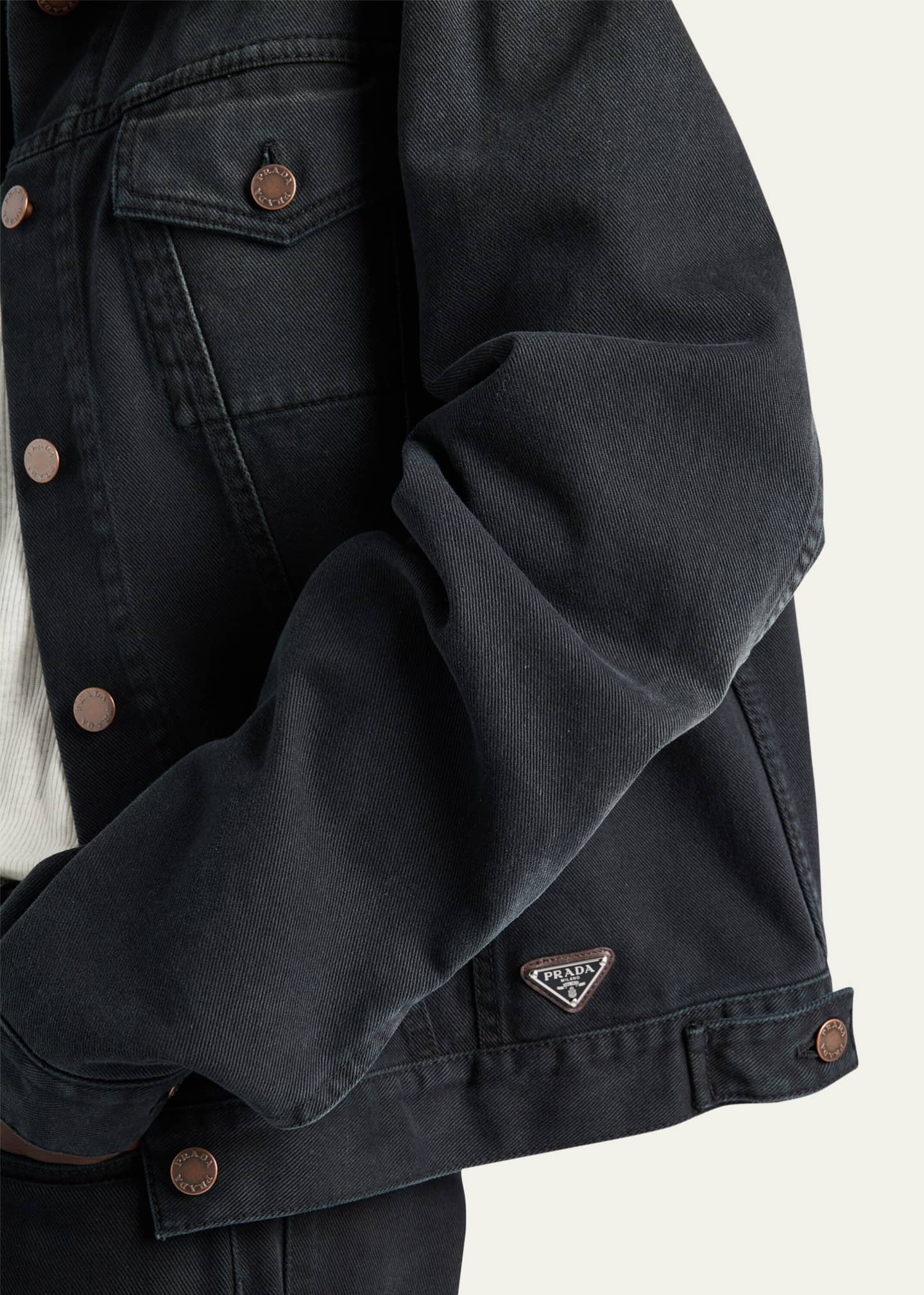 Prada Classic Denim Jacket Image 4 of 4