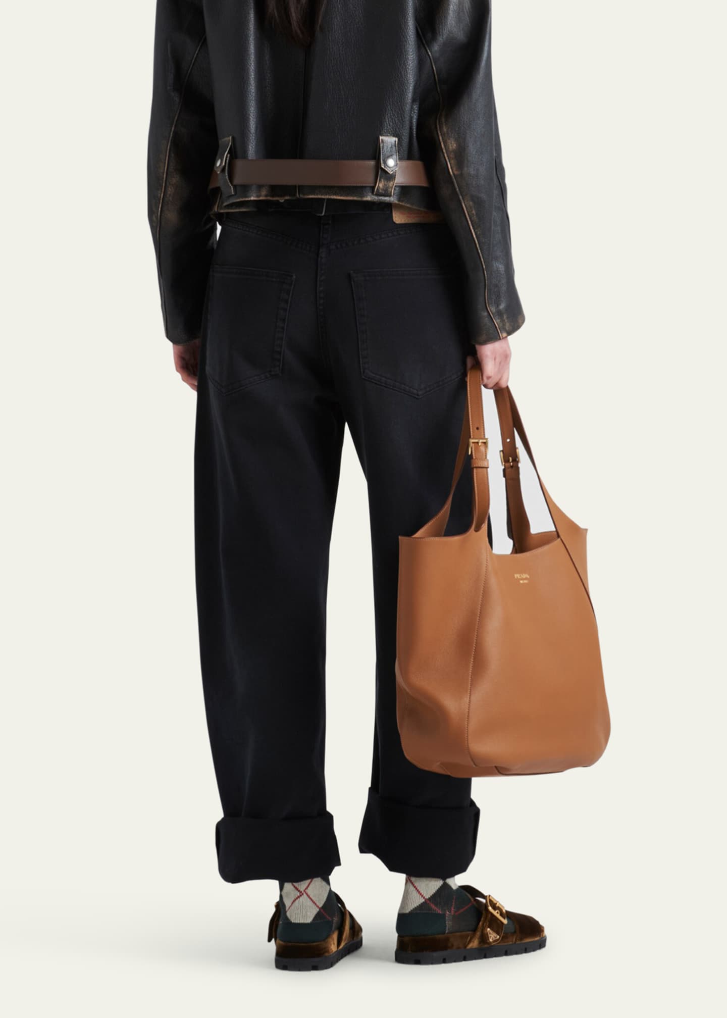 Prada Straight Leg Denim Pants Image 3 of 4