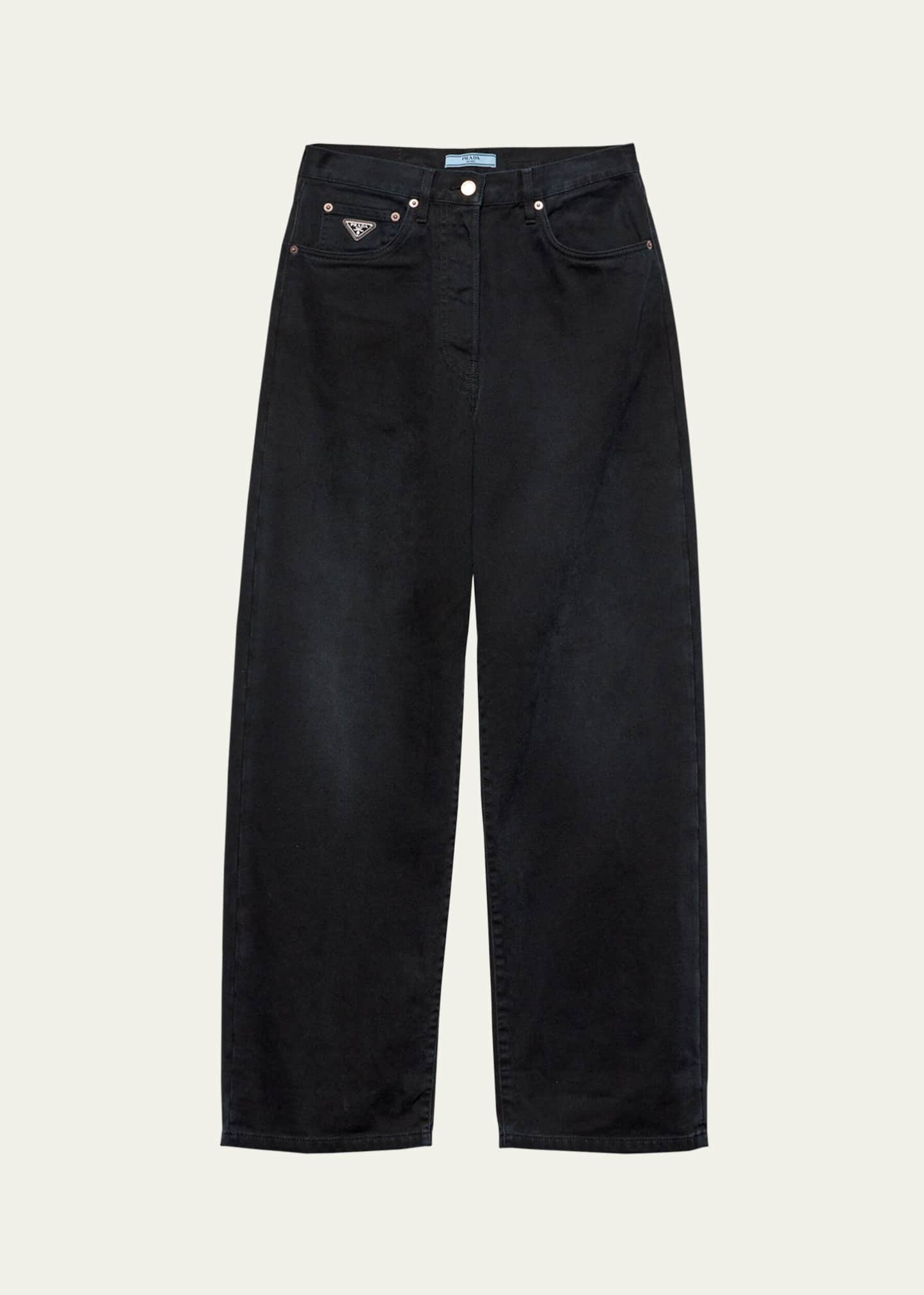 【激安通販オンラインショップ】 Leg Straight Prada Denim Goodman Bergdorf - Pants パンツ