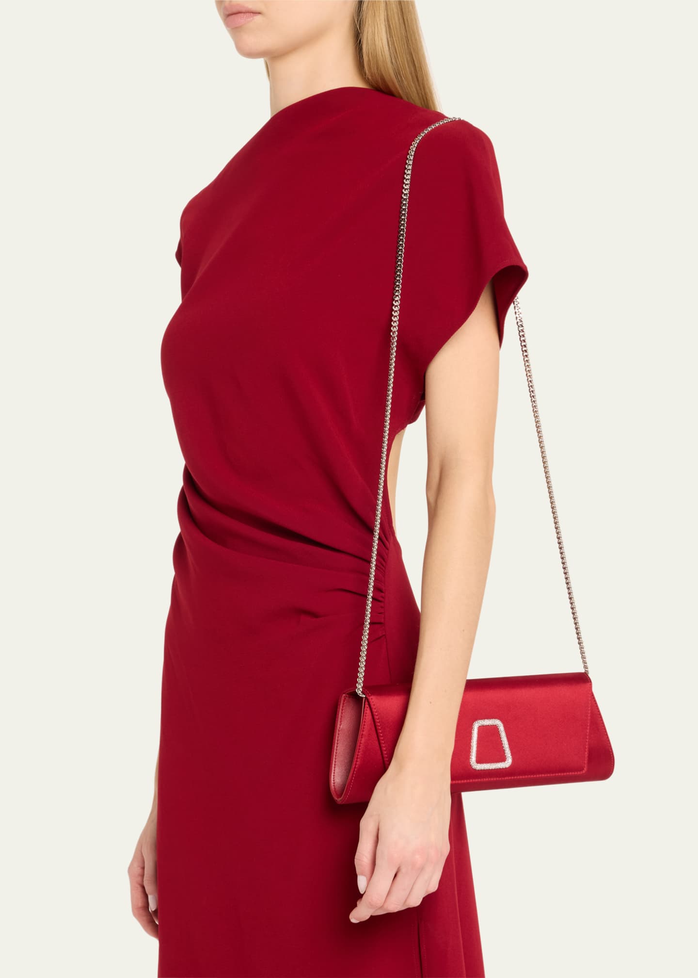 Akris Anouk Small Satin Clutch Bag Image 2 of 6