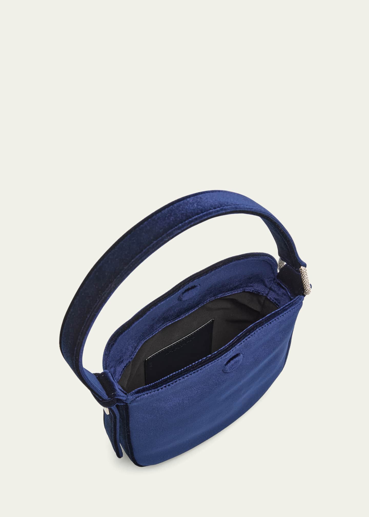 Akris Anna Mini Velvet Hobo Bag Image 3 of 5