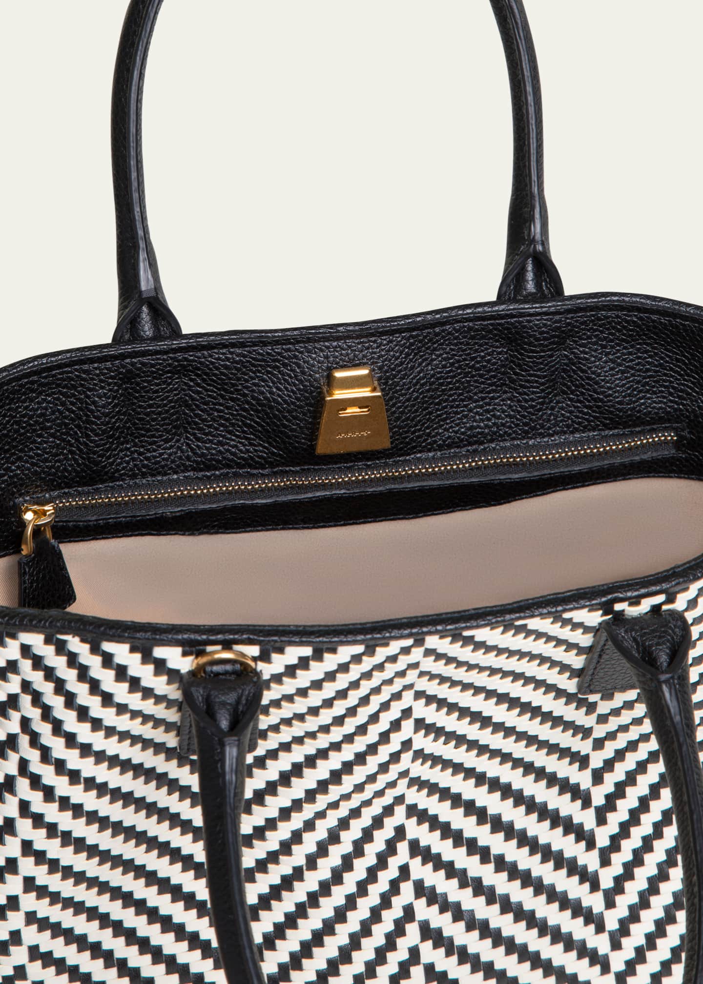 Akris Ai Small Braided Leather Shoulder Bag Image 3 of 4