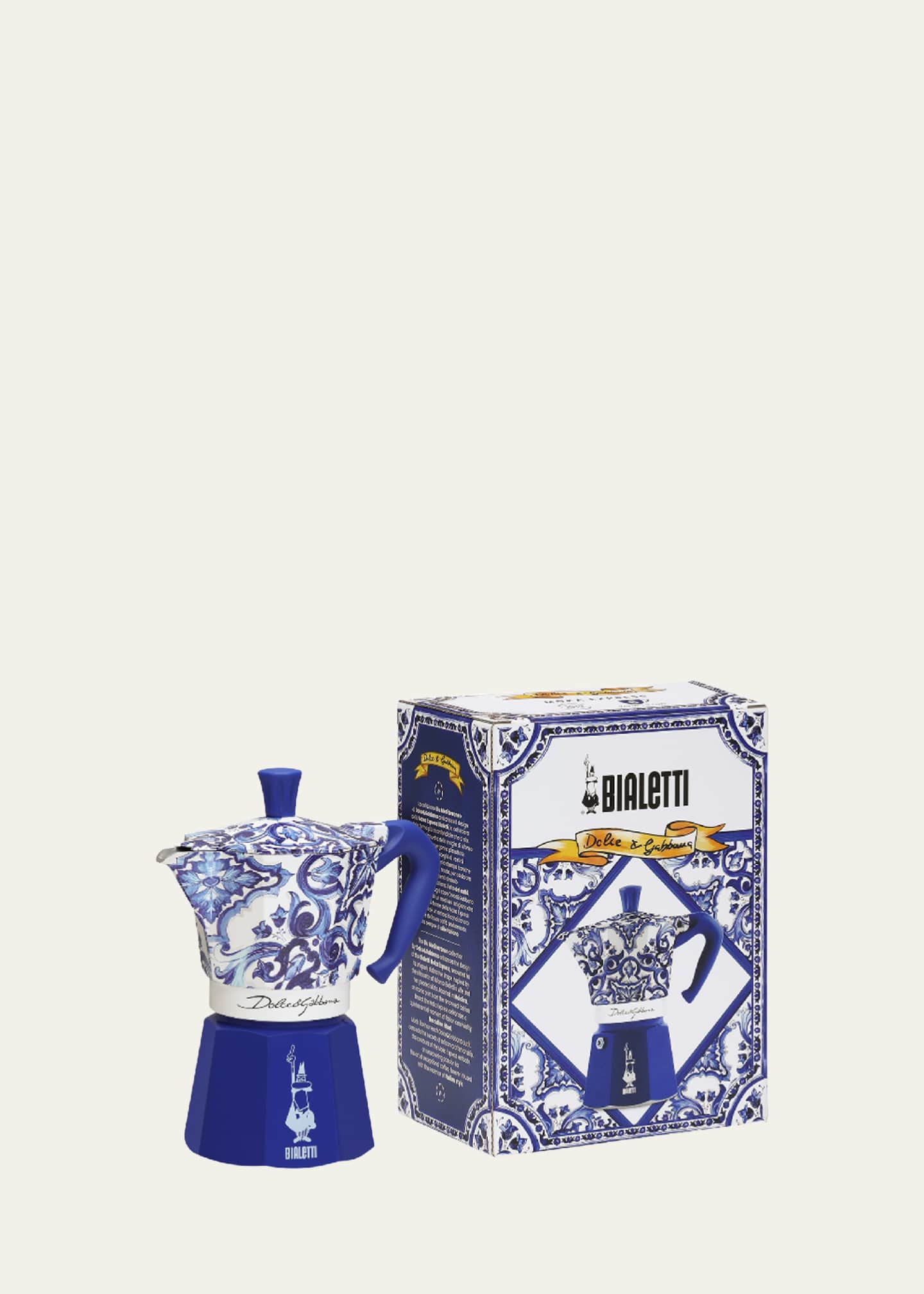 Bialetti x Dolce&Gabbana Moka Express Large Pot - Blu Mediterraneo Image 1 of 3