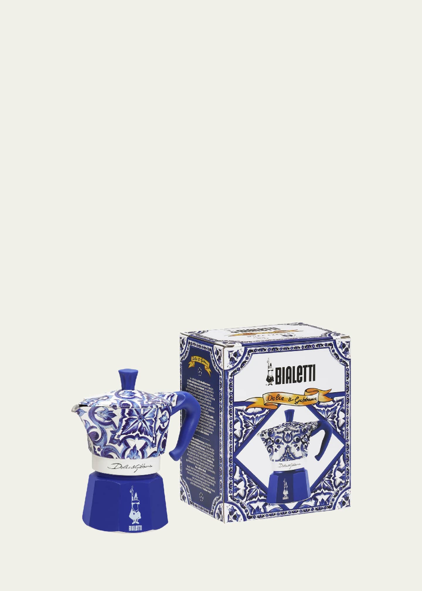 Bialetti x Dolce&Gabbana Moka Express Small Pot - Blu Mediterraneo Image 1 of 3