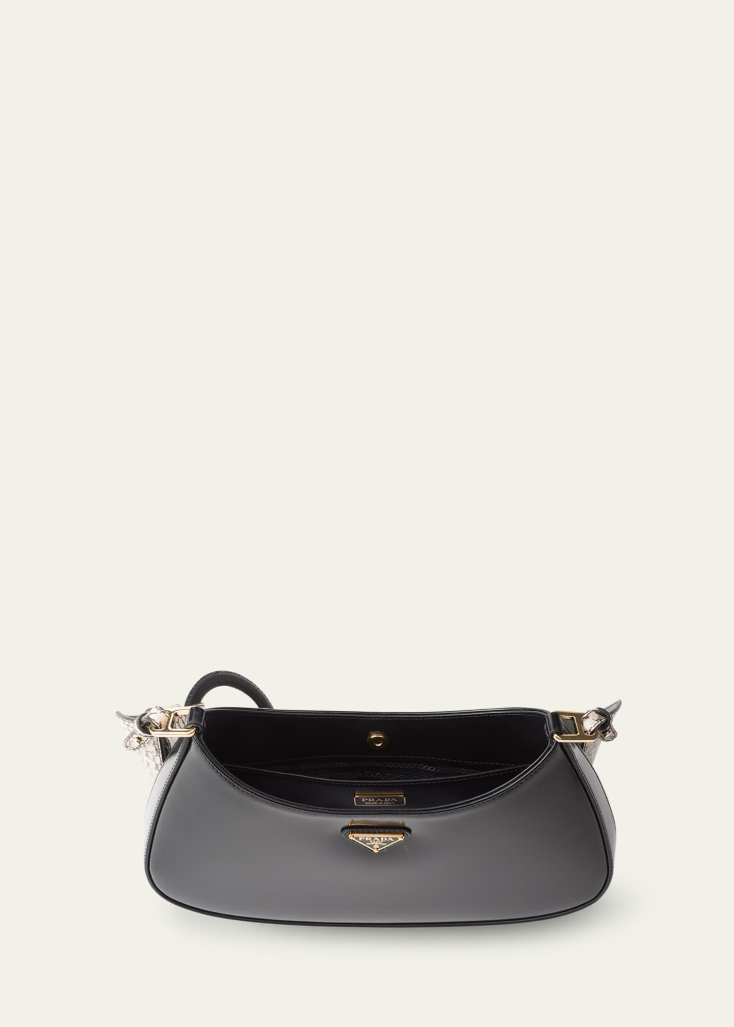 Prada black snakeskin bag outlet