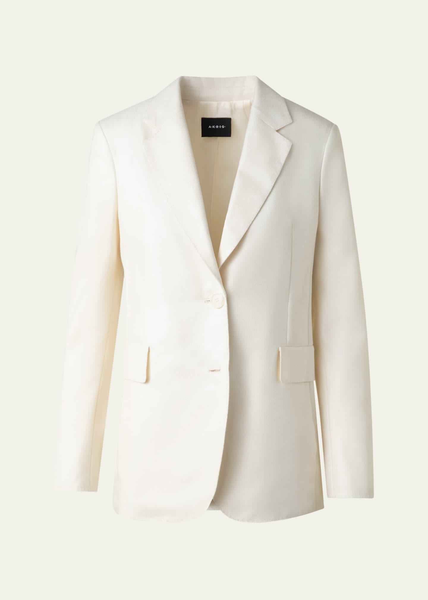 Akris Malik Cashmere-Silk Single-Breasted Jacket Image 1 of 5