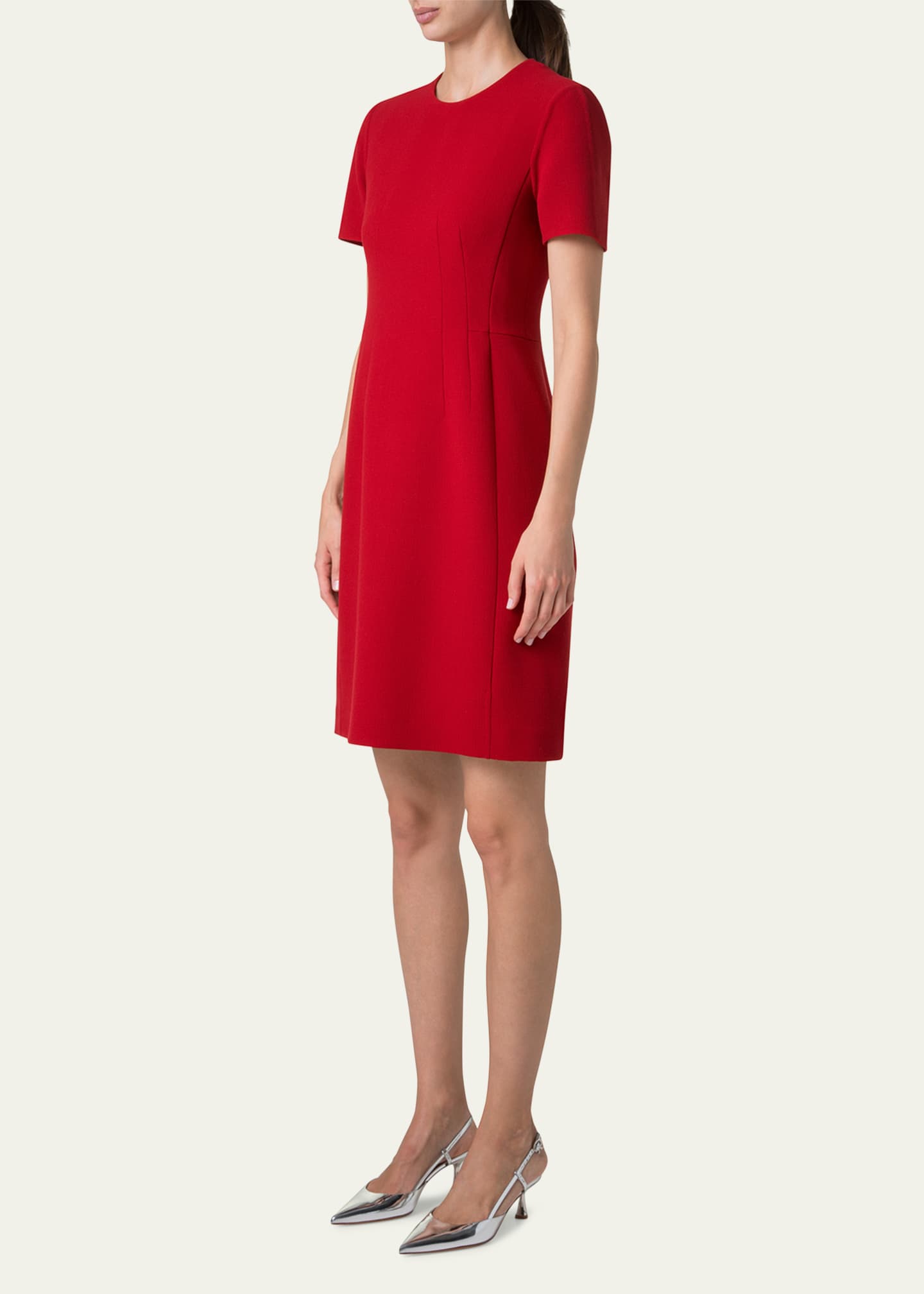 Short sleeve sheath dress clearance