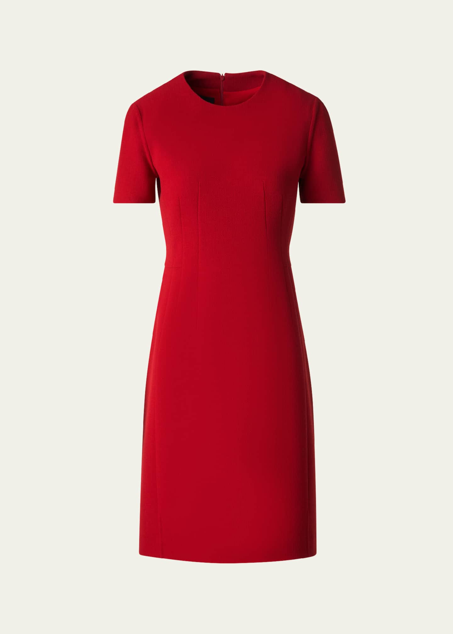 Short sleeve crepe dress top