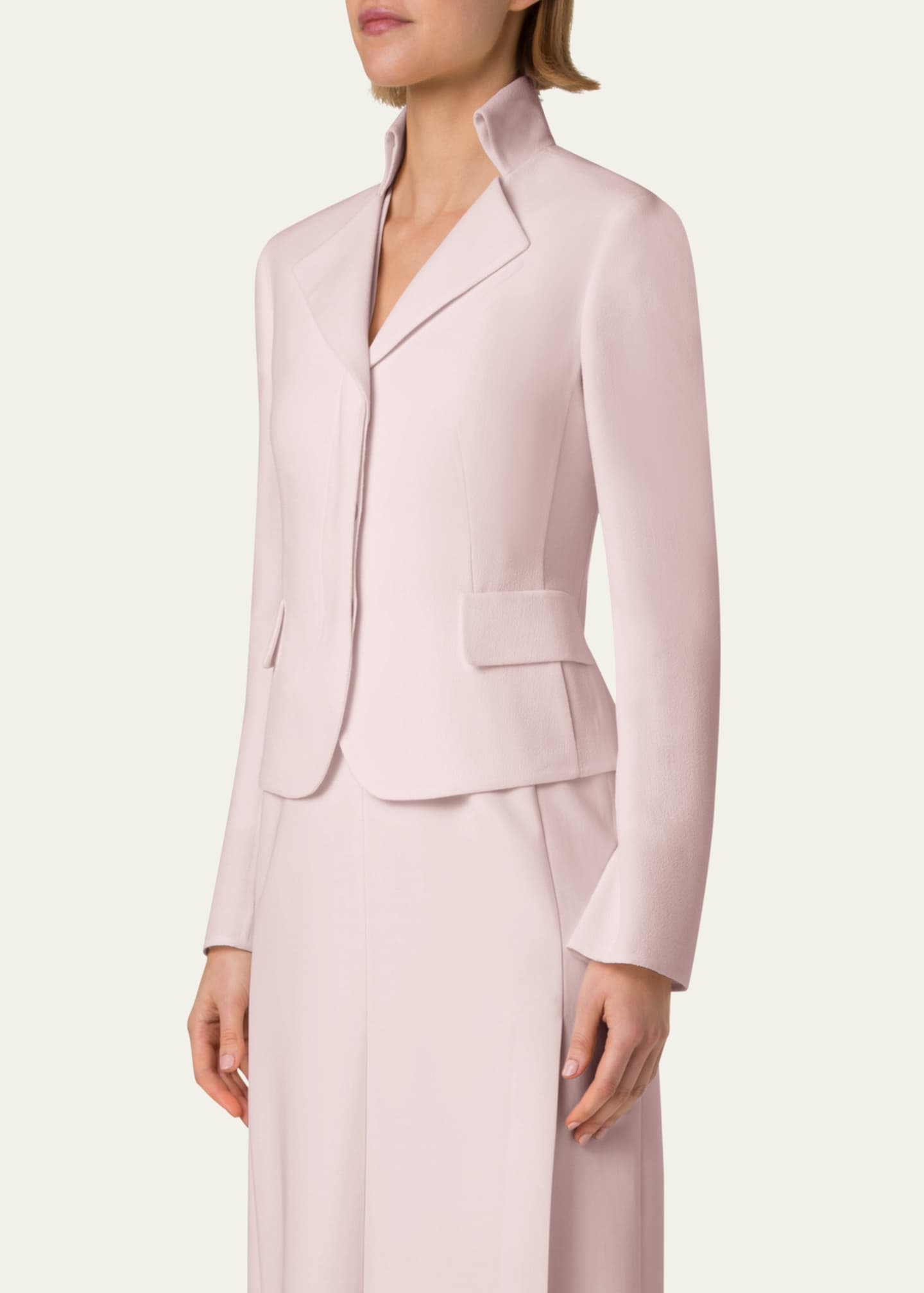 ジャケット SHORT WOOL CREPE JACKET Akris Amber Short Wool Crepe Double-Face Jacket - Bergdorf