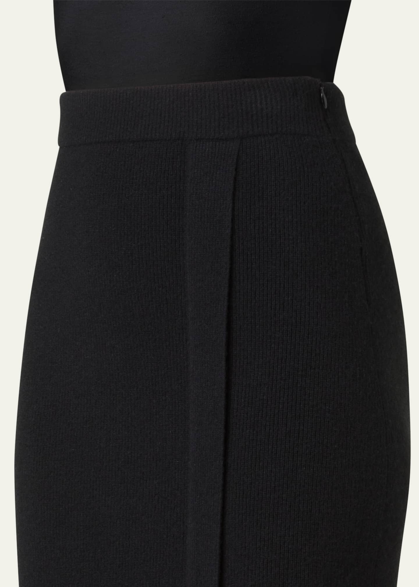 Akris Ribbed Cashmere Midi Tube Skirt Image 5 of 5