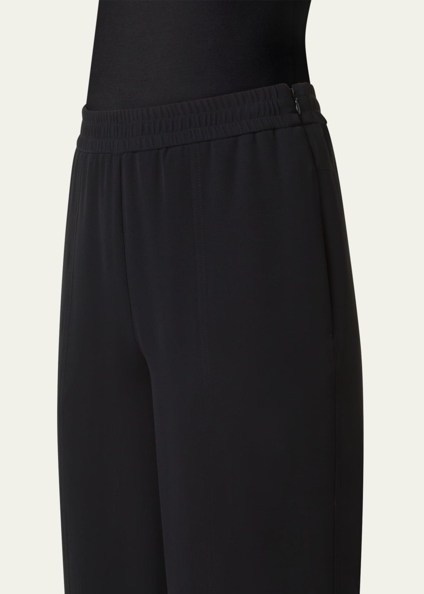 Akris Chrissa Drawstring Tapered Leg Silk Pants Image 5 of 5