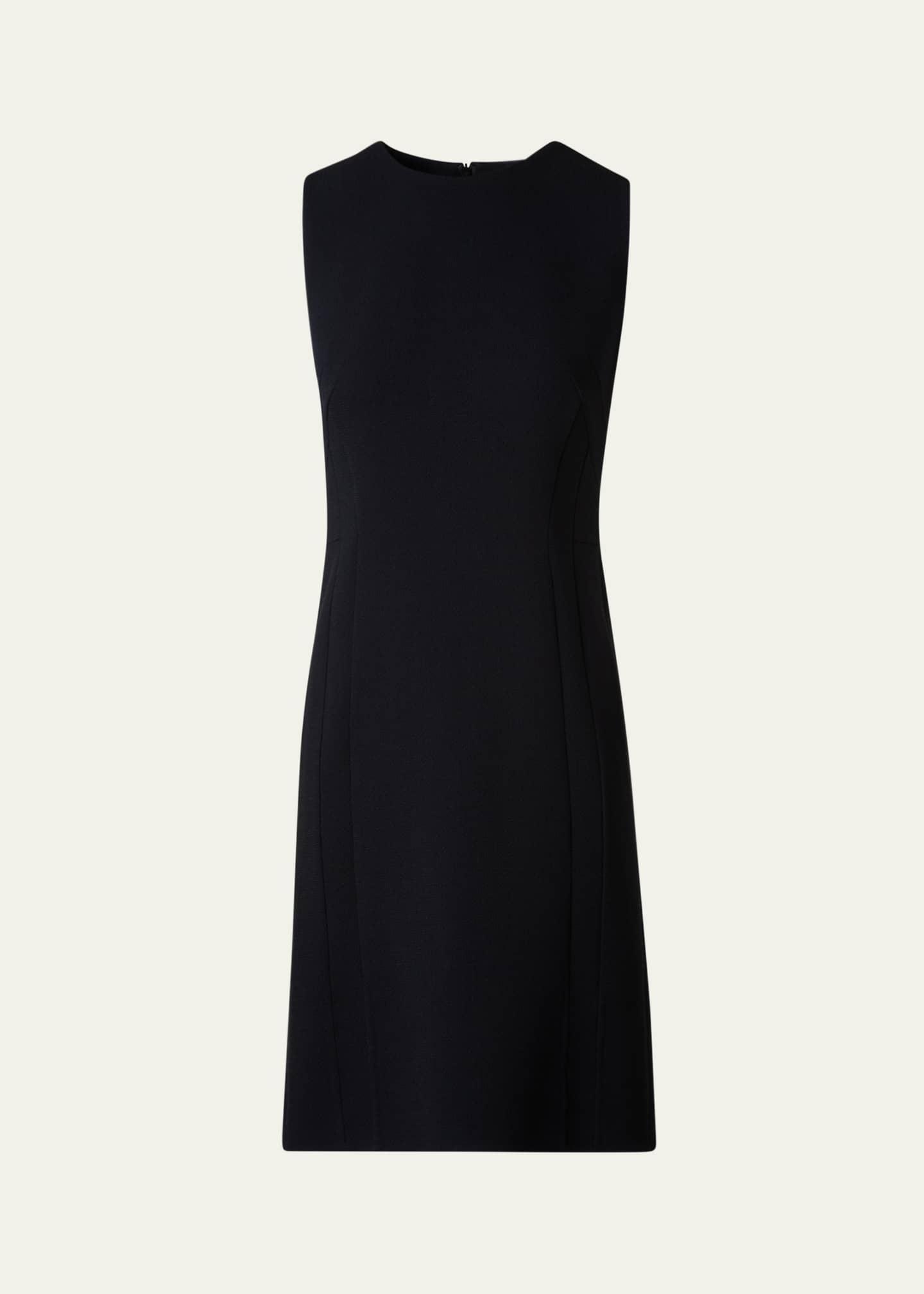 Wool Crepe Double-Face Dress
