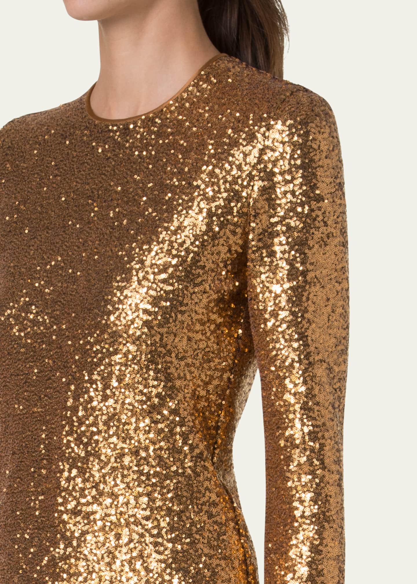 Akris Sequined Jersey Top Image 5 of 5