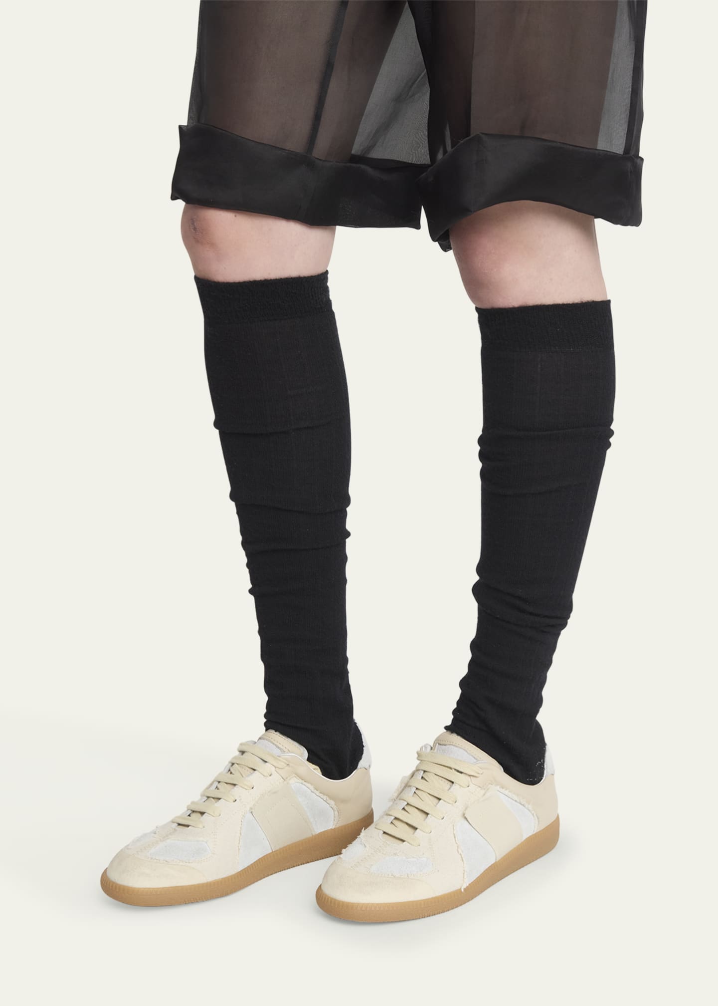 商品画像：Maison Margiela Replica Low-Top Leather Sneakers - Bergdorf 2