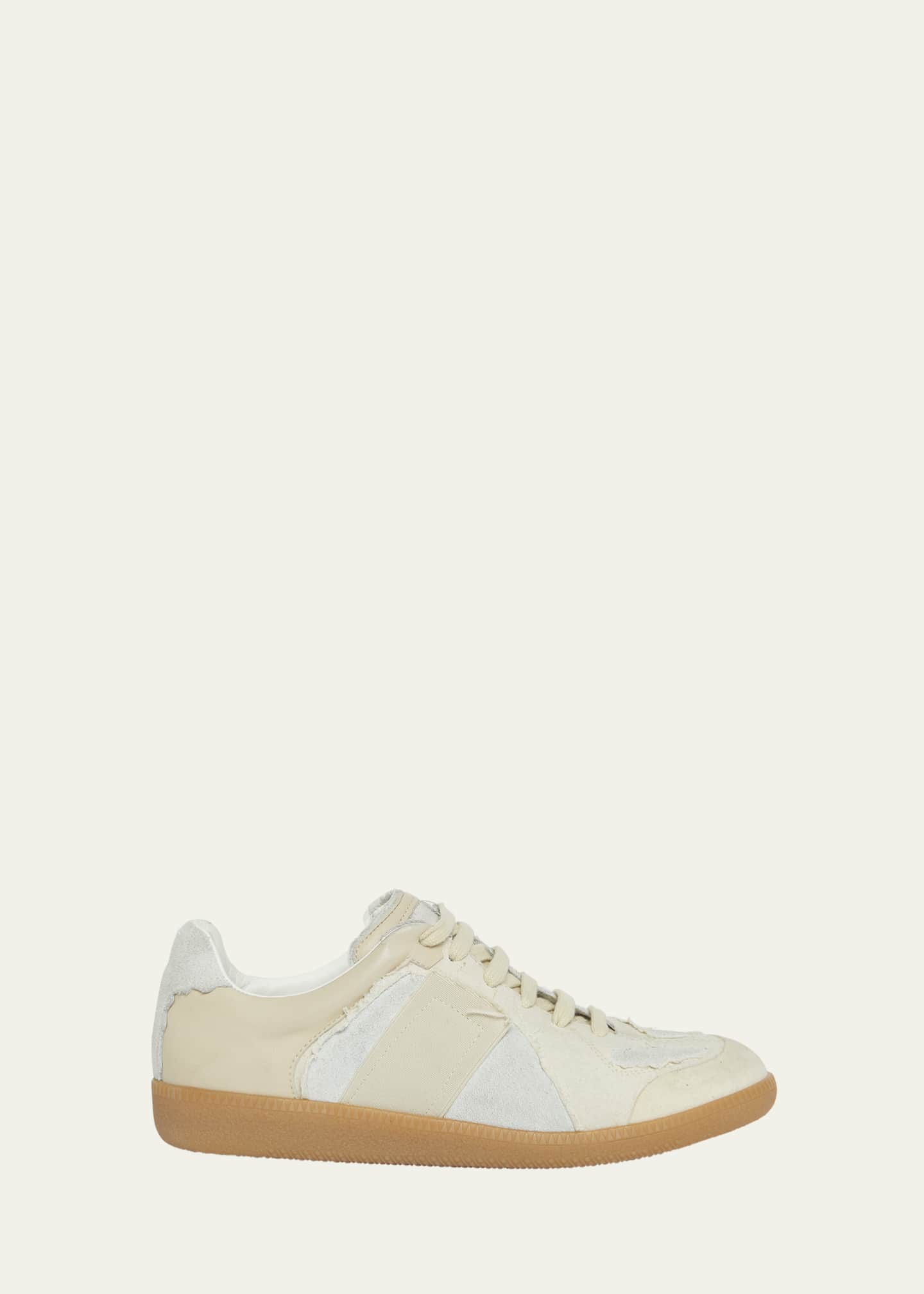 Maison Margiela Men's Replica Leather Low-Top Sneakers