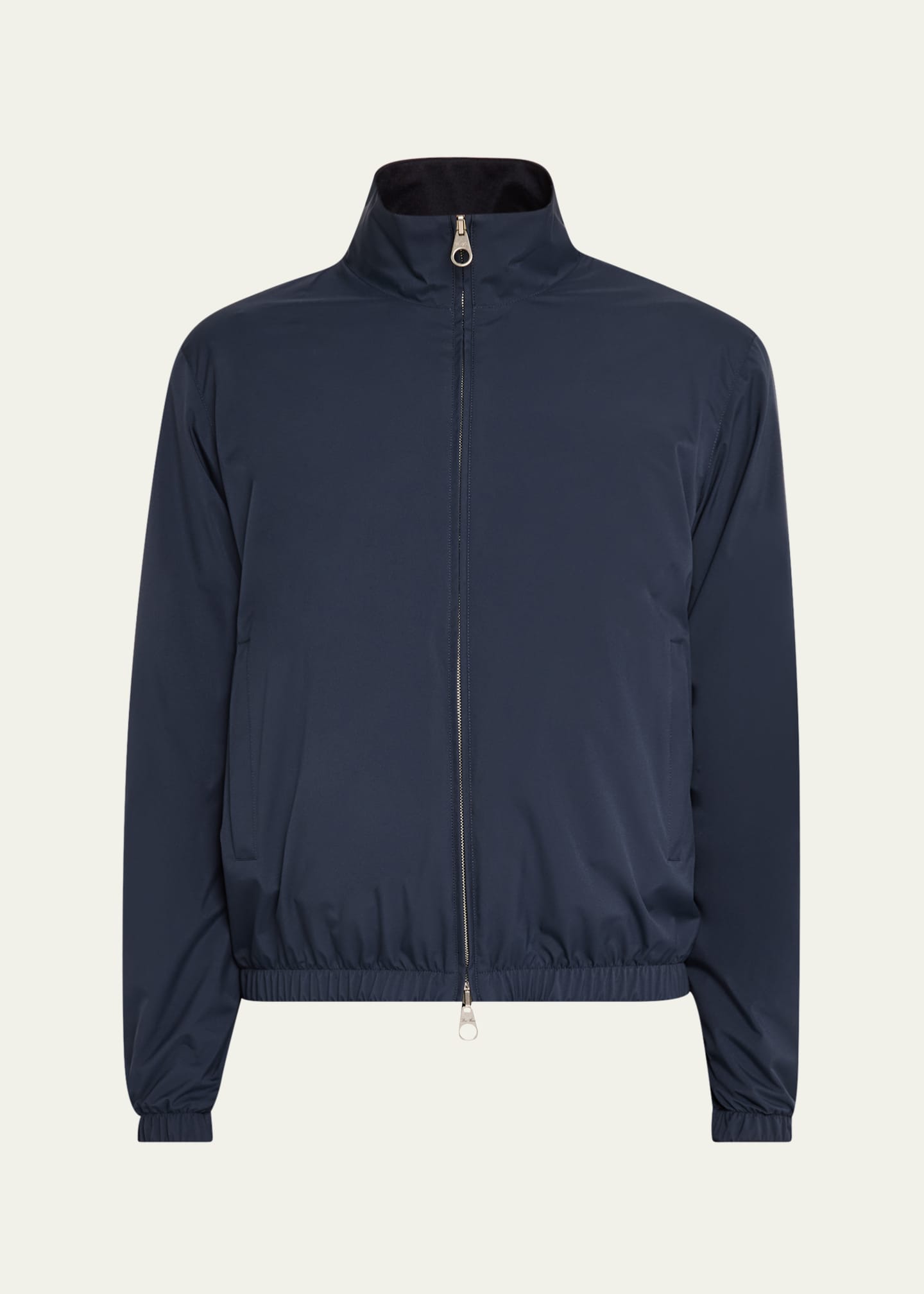 Loro Piana Men's Windmate Storm System Nylon Bomber Jacket Image 1 of 5