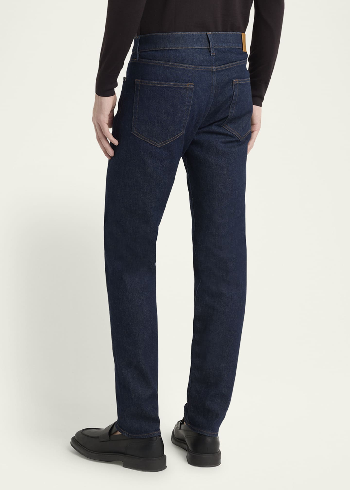 Loro Piana Men's Quarona Kurashiki Slim Denim Trousers Image 3 of 7