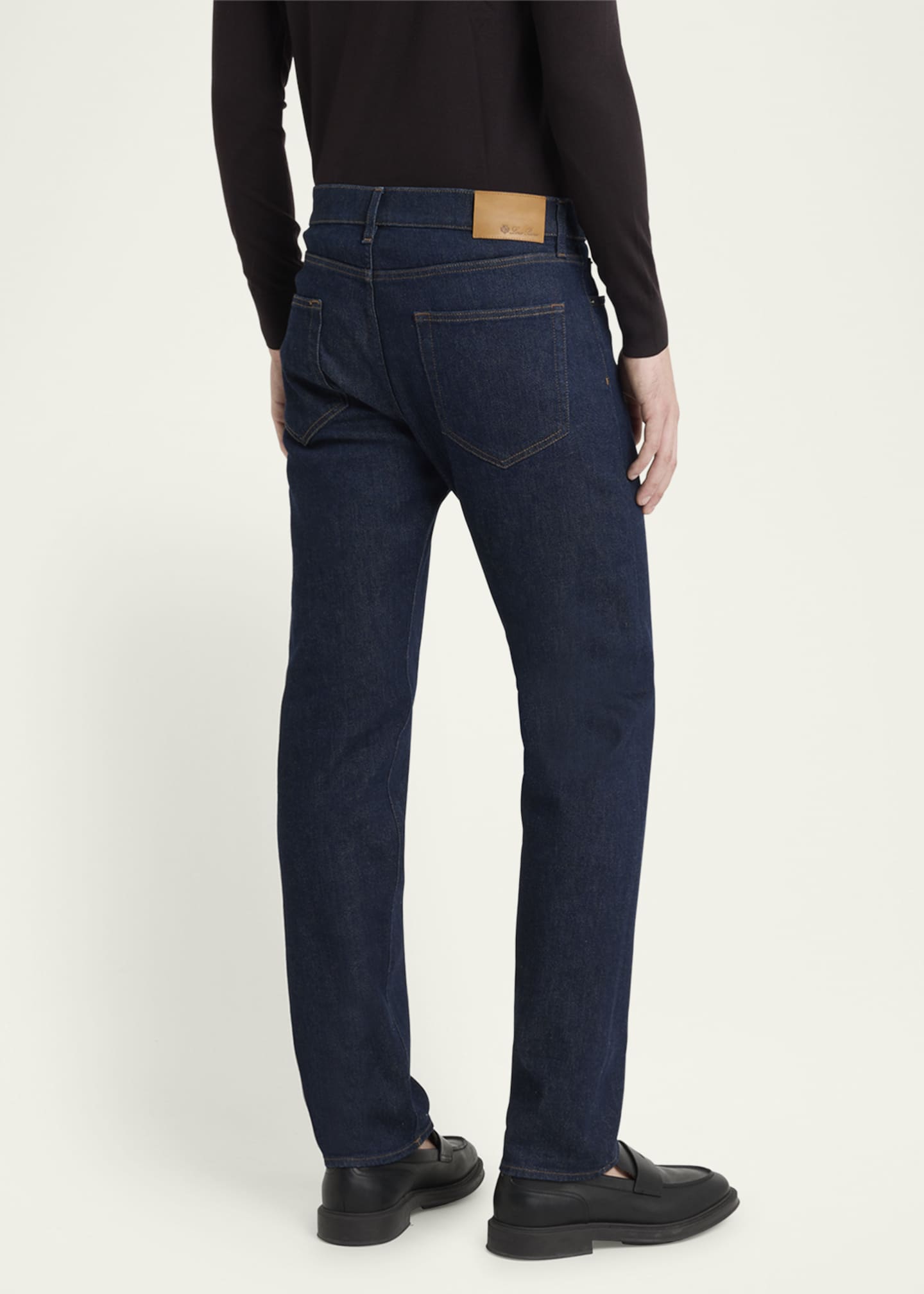 Loro Piana Men's Quarona Kurashiki Slim Denim Trousers Image 6 of 7