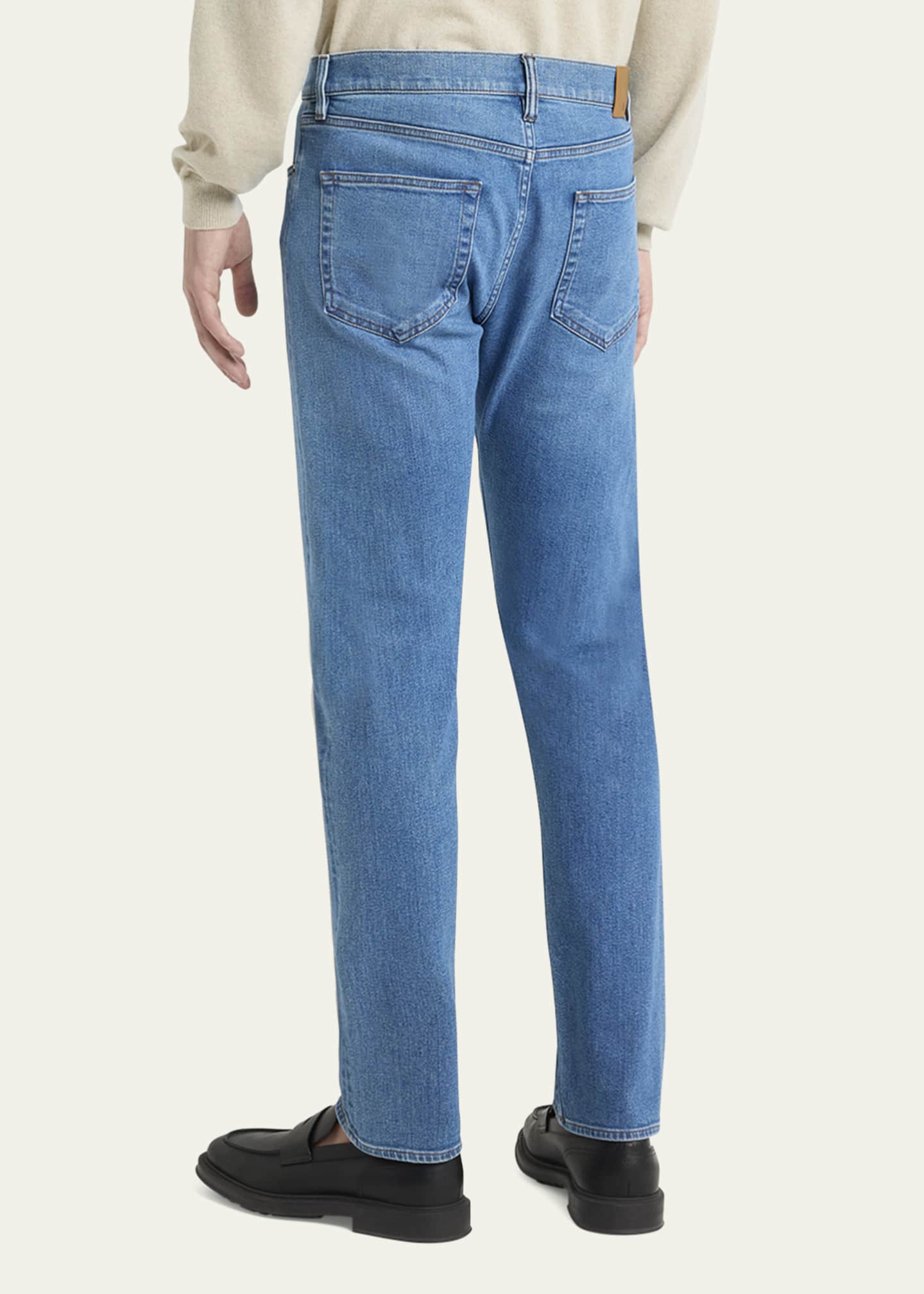 Loro Piana Men's Quarona Kurashiki Slim Denim Trousers Image 3 of 5