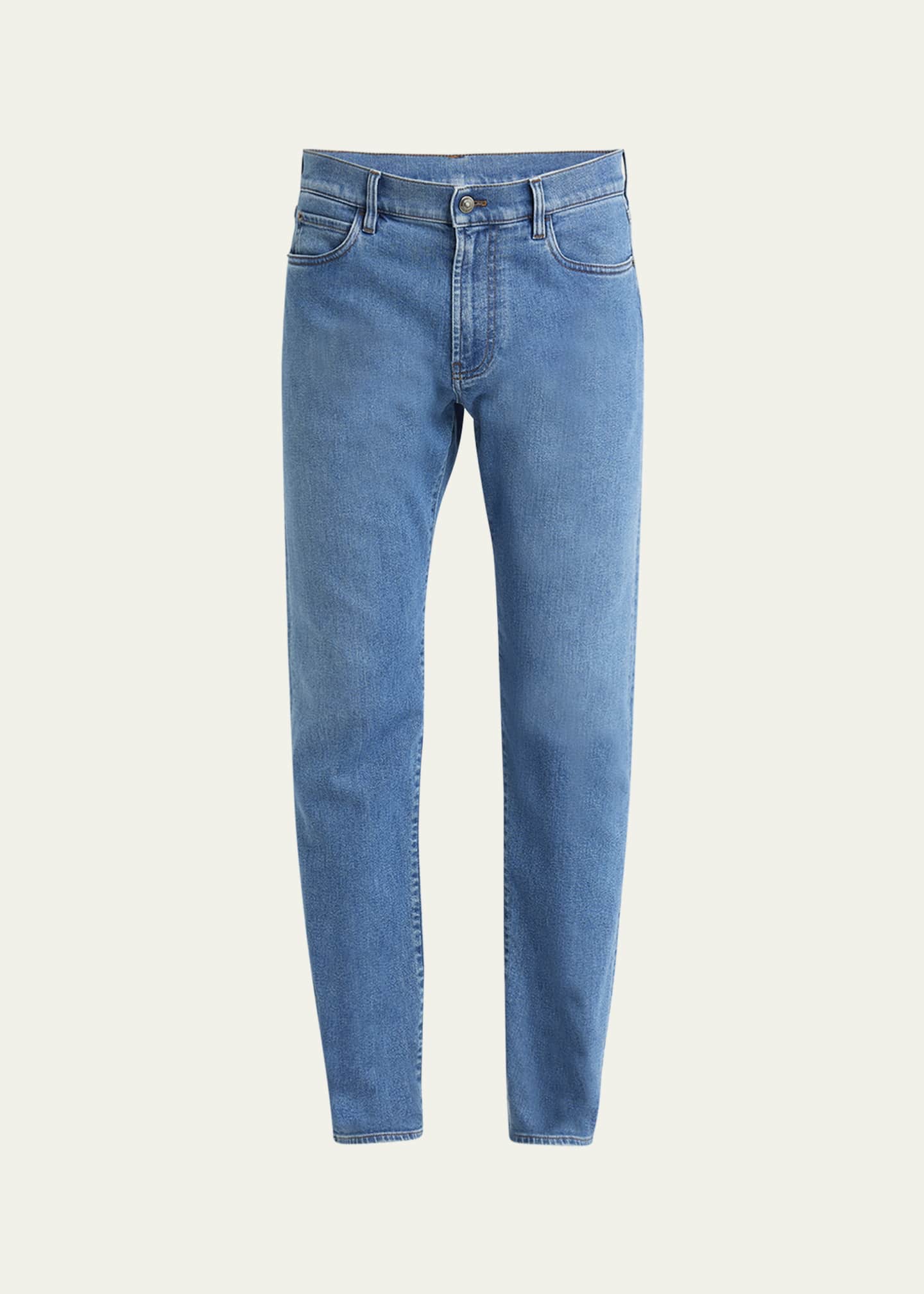 Loro Piana Men's Quarona Kurashiki Slim Denim Trousers Image 1 of 5