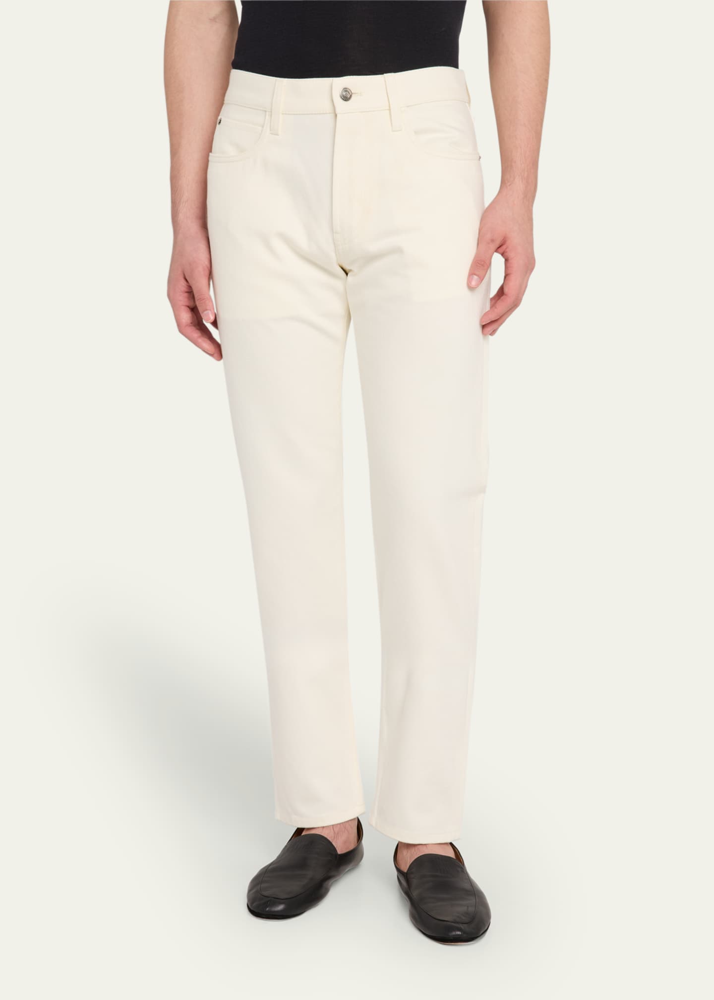 Loro Piana Men's Quarona Soft Denim Pants Image 4 of 5