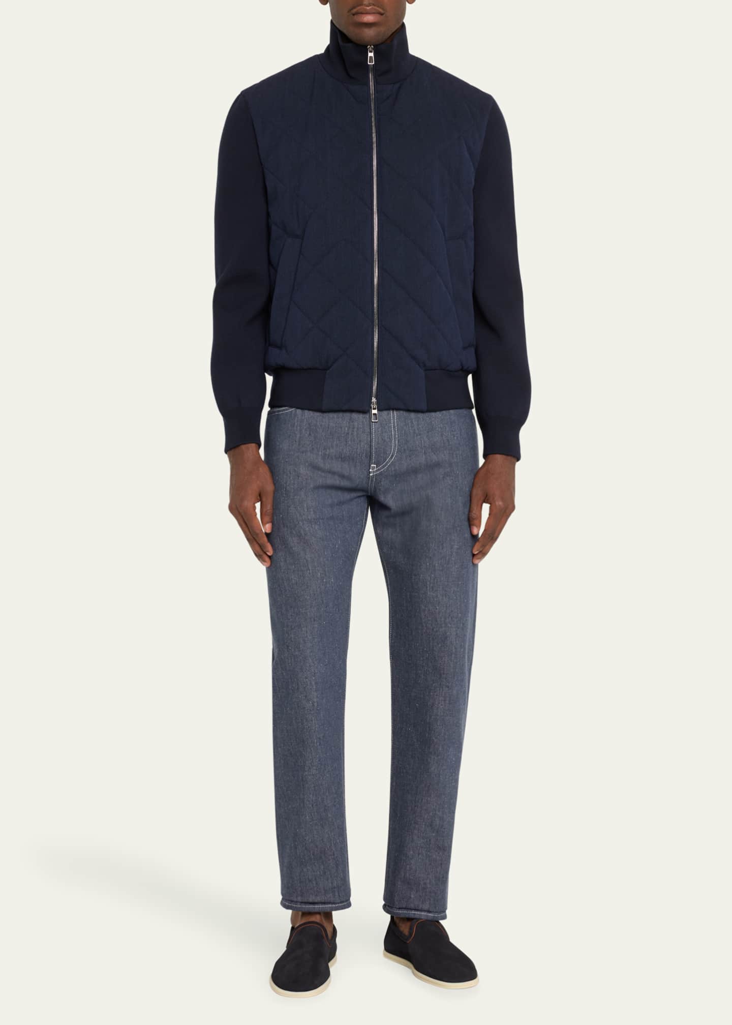 Loro Piana Men's Quarona Soft Denim Pants Image 2 of 5