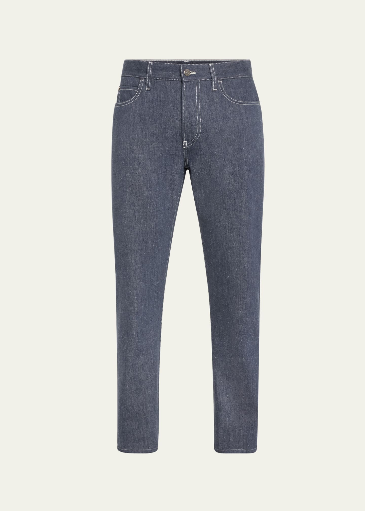 Loro Piana Men's Quarona Soft Denim Pants Image 1 of 5