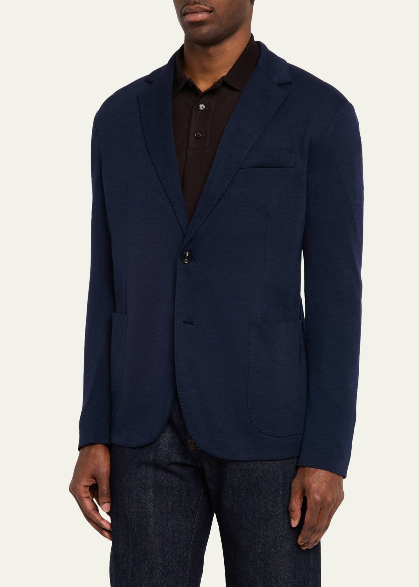 Loro Piana Men's Sunset Cashmere Silk Sports Jacket Image 4 of 5