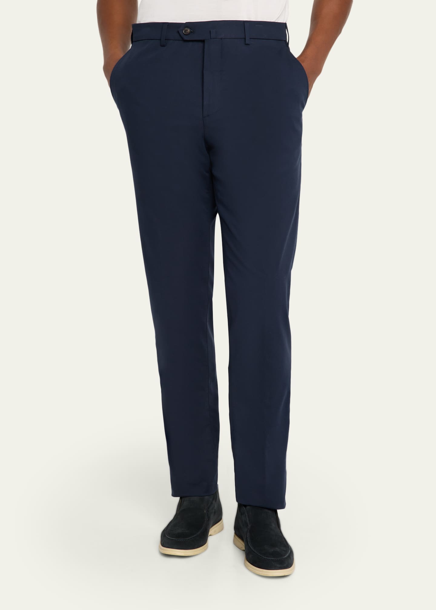 Loro Piana Men's Carlo Hyannis Straight Cotton Trousers - Bergdorf