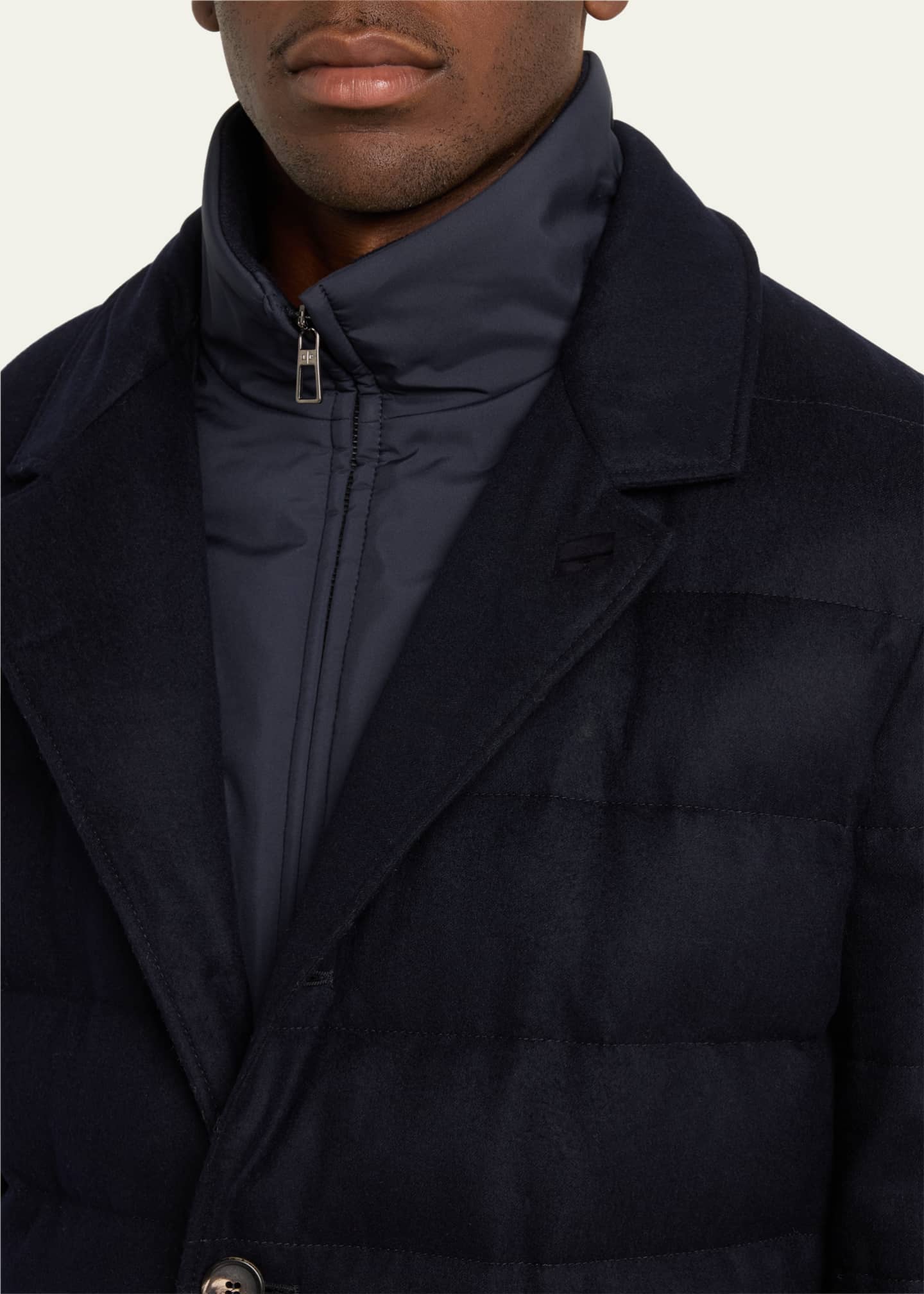 Loro Piana Men's Nama Cashmere Single-Breasted Storm Jacket Image 5 of 5