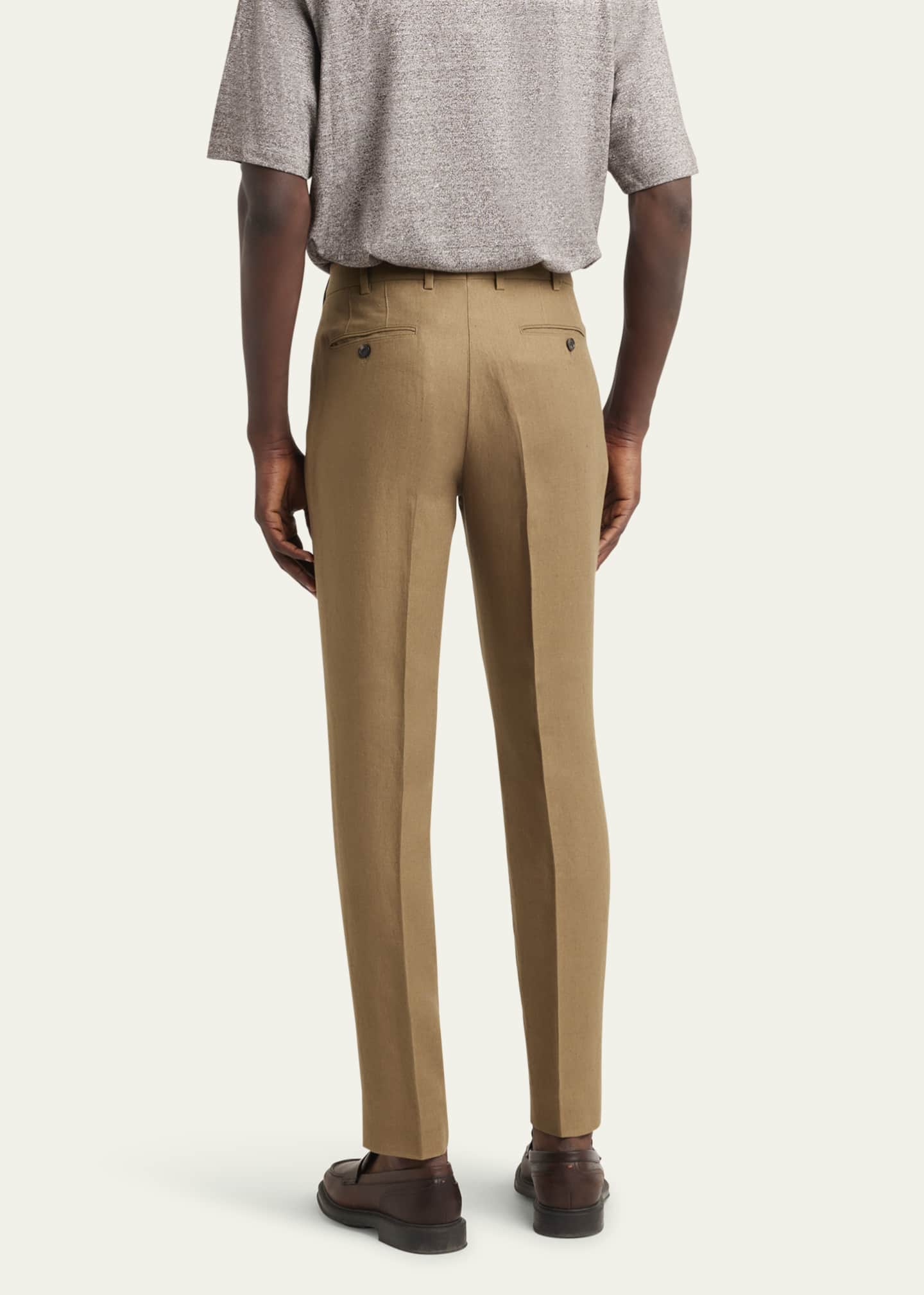 Loro Piana Men s Carlo Antigua Flax Trousers Bergdorf Goodman