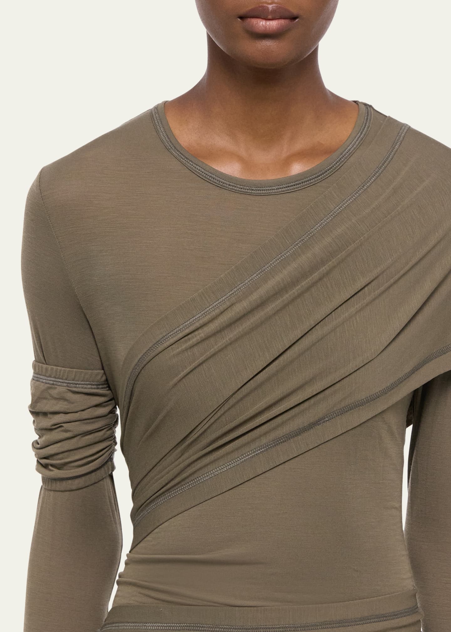 Helmut Lang Draped Knit Protection Dress Image 5 of 5