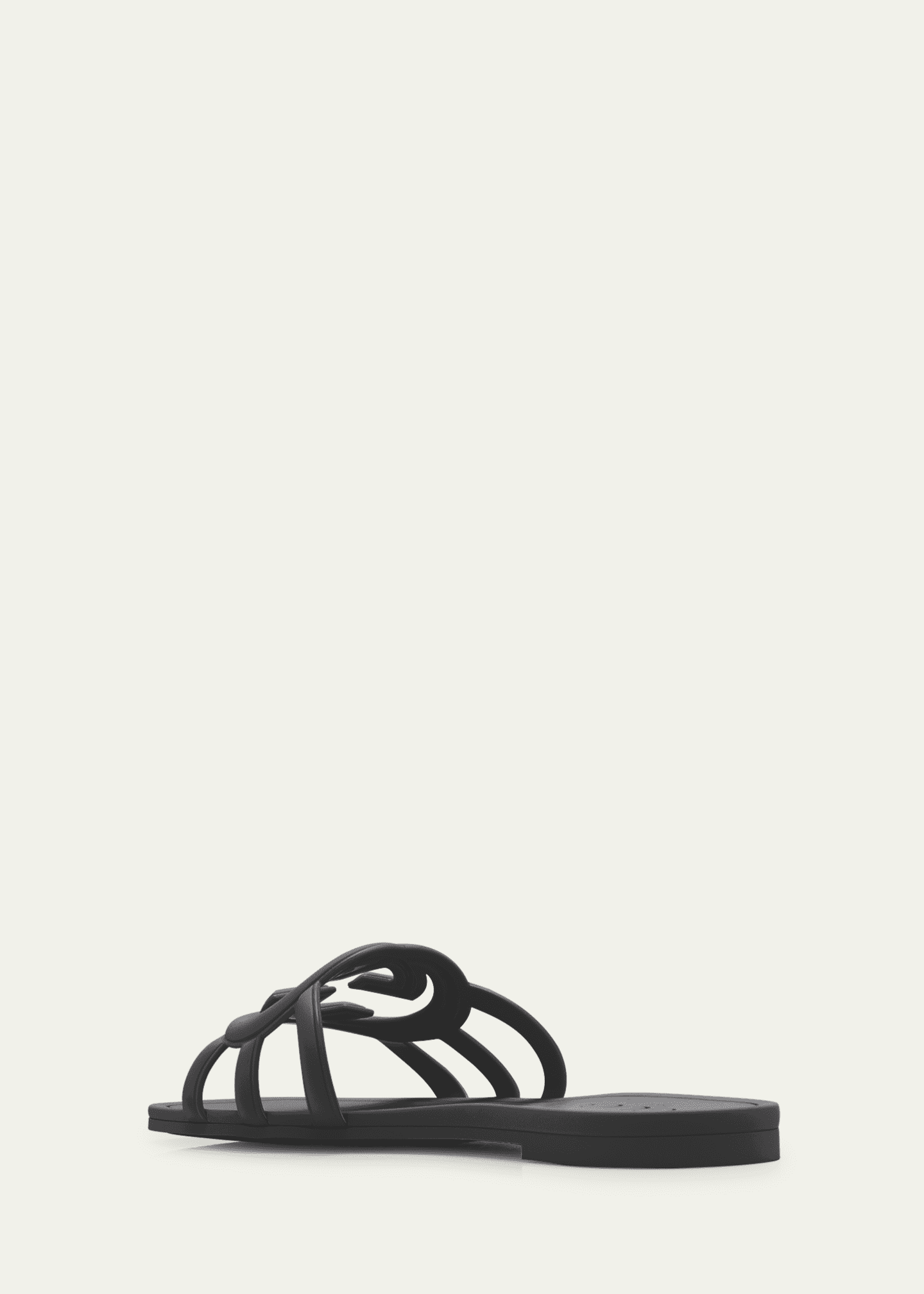 Gucci Palma GG Rubber Flat Slide Sandals Image 4 of 6